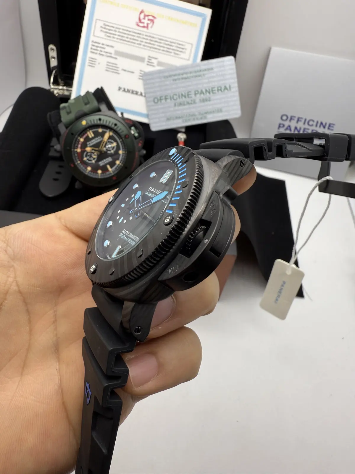 Panerai Submersible Preto Dial Preto