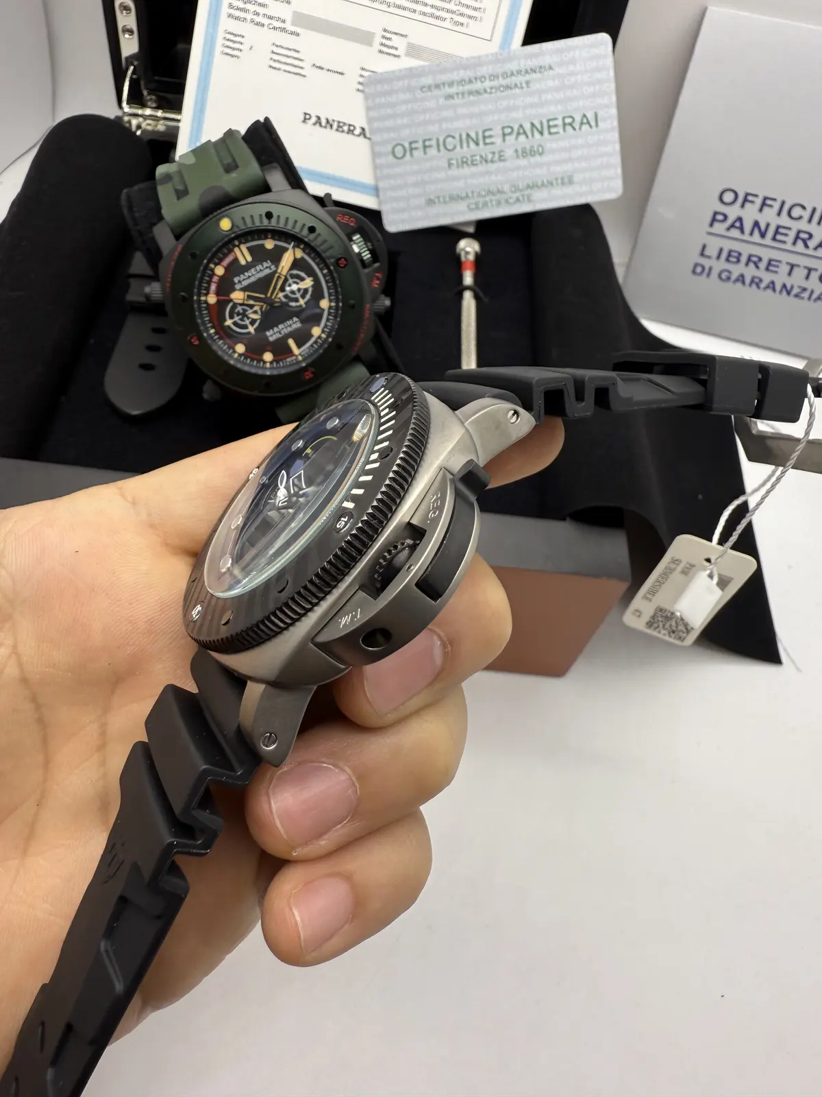 Panerai Submersible Brabus Prata Dial Azul