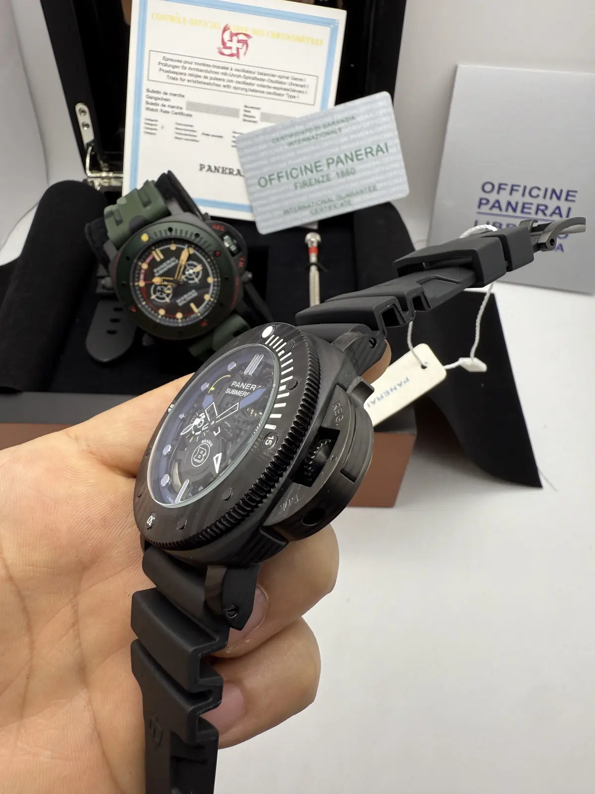 Panerai Submersible Brabus Preto Dial Azul