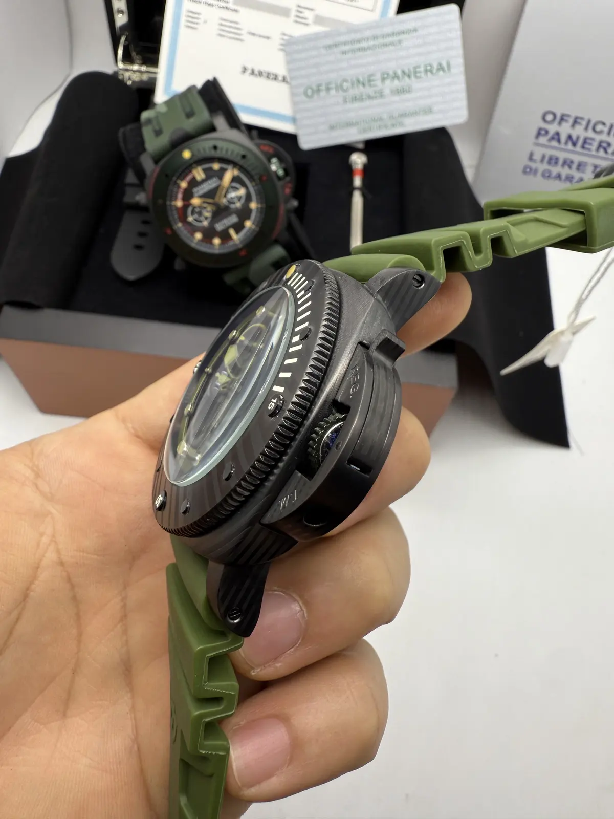 Panerai Submersible Brabus Preto Dial Verde
