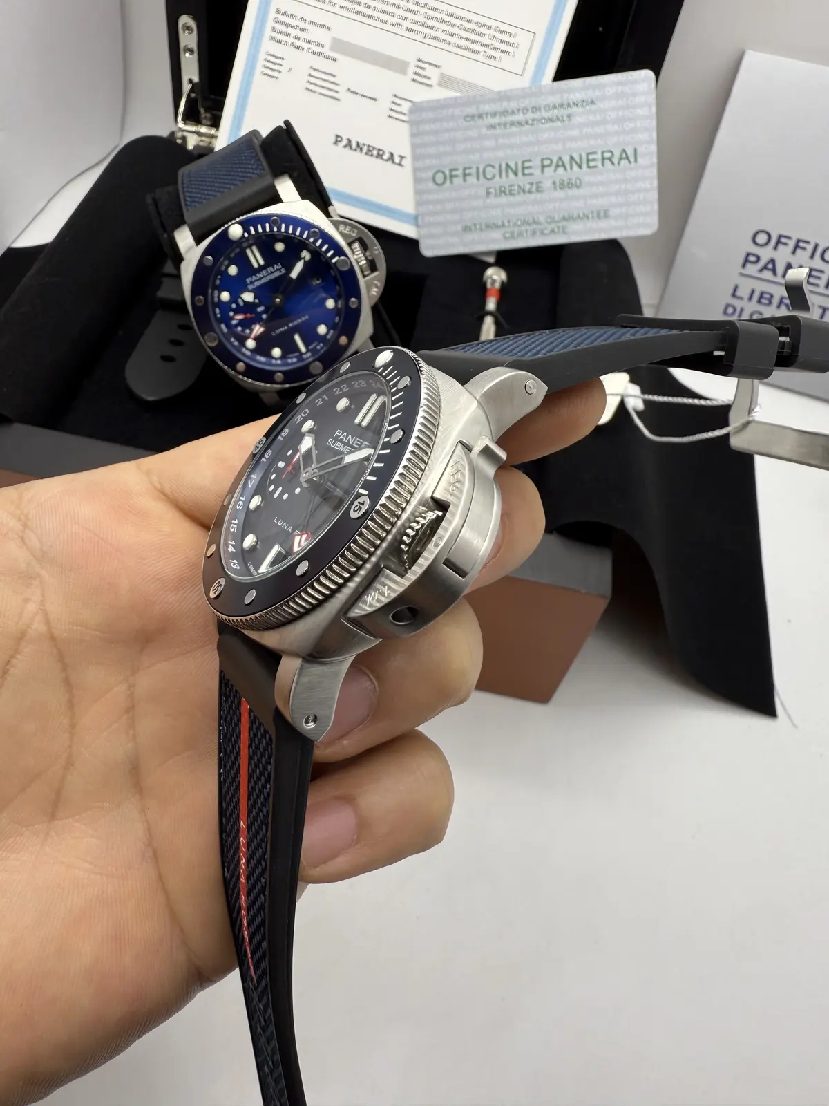 Panerai Submersible Dial Azul Marinho