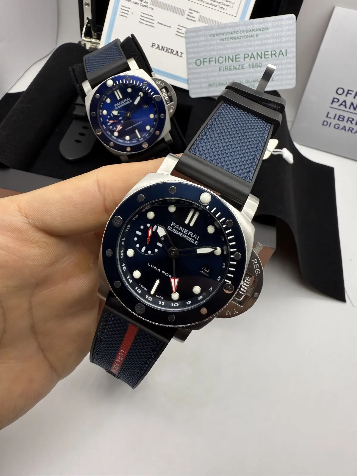 Panerai Submersible Dial Azul Marinho