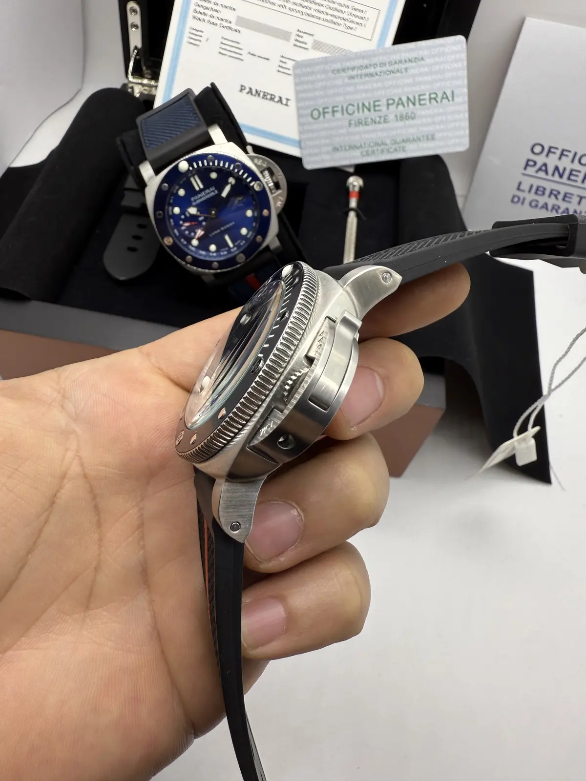 Panerai Submersible Dial Azul