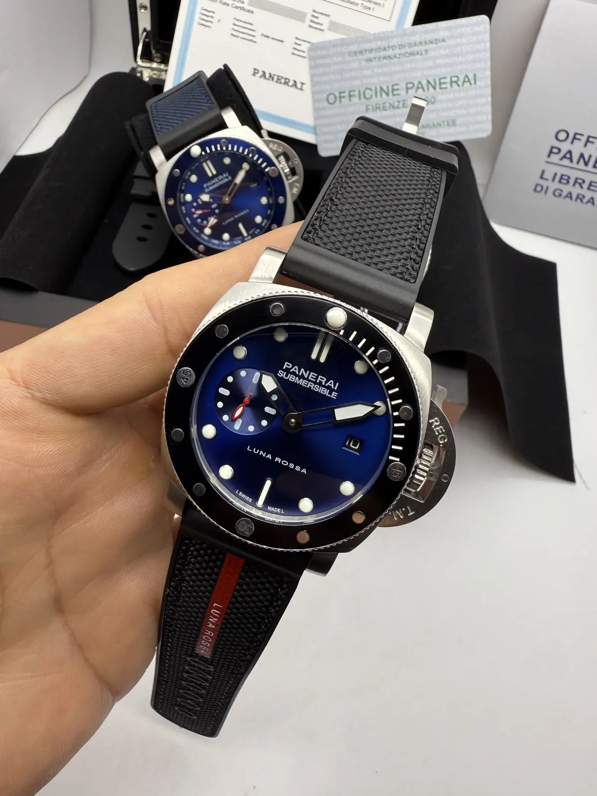 Panerai Submersible Dial Azul