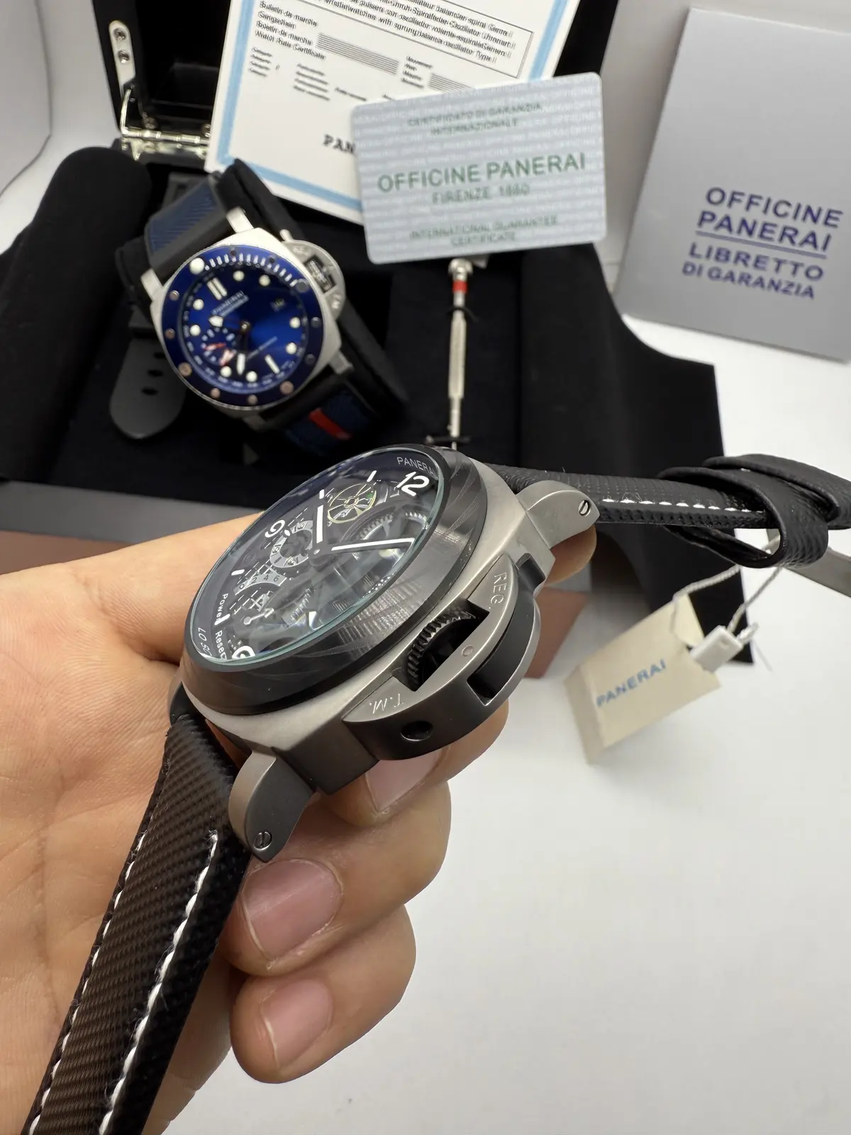 Panerai Submersible Skeleton Preto