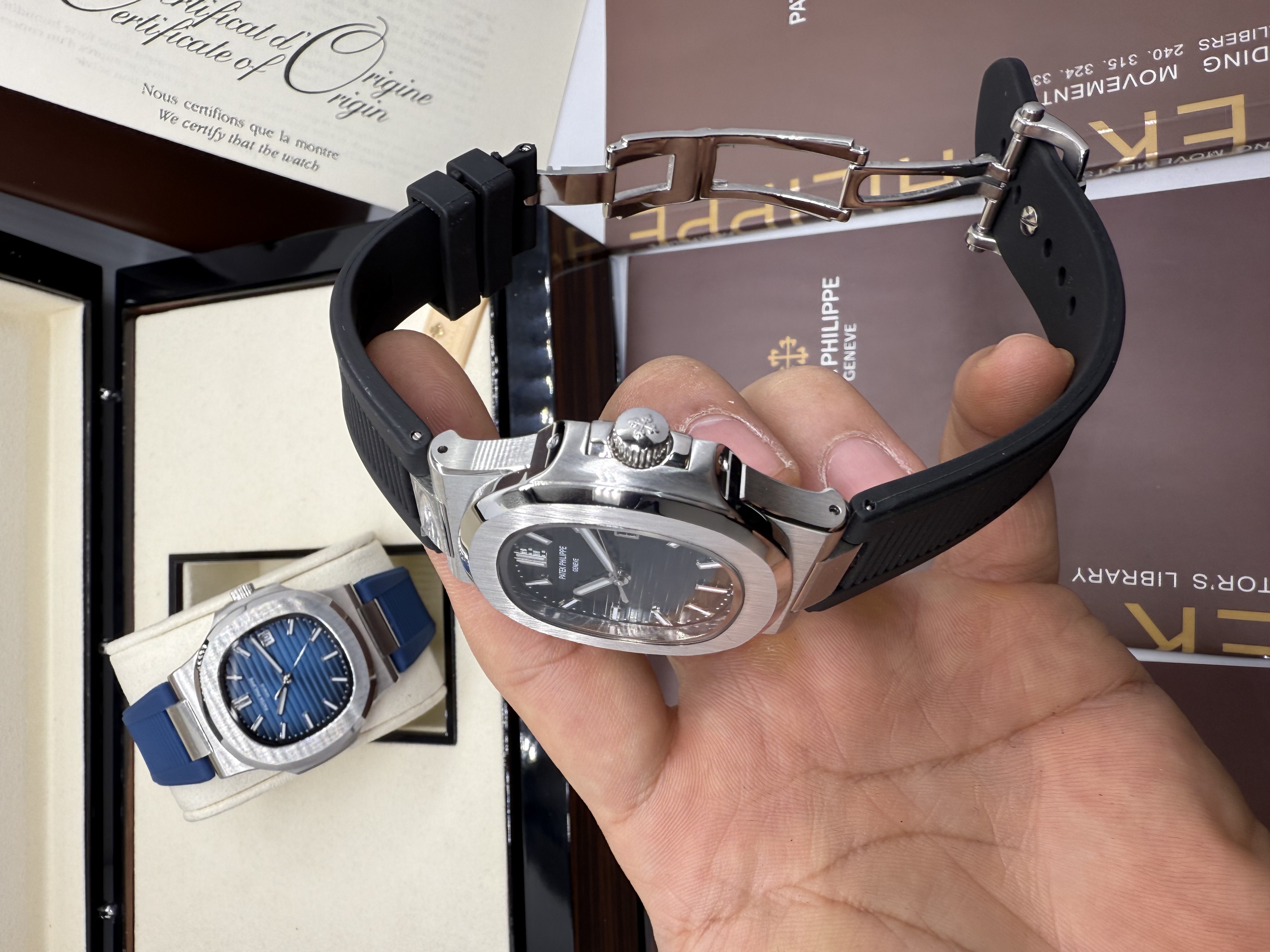 Patek Philippe Nautilus Pulseira Borracha