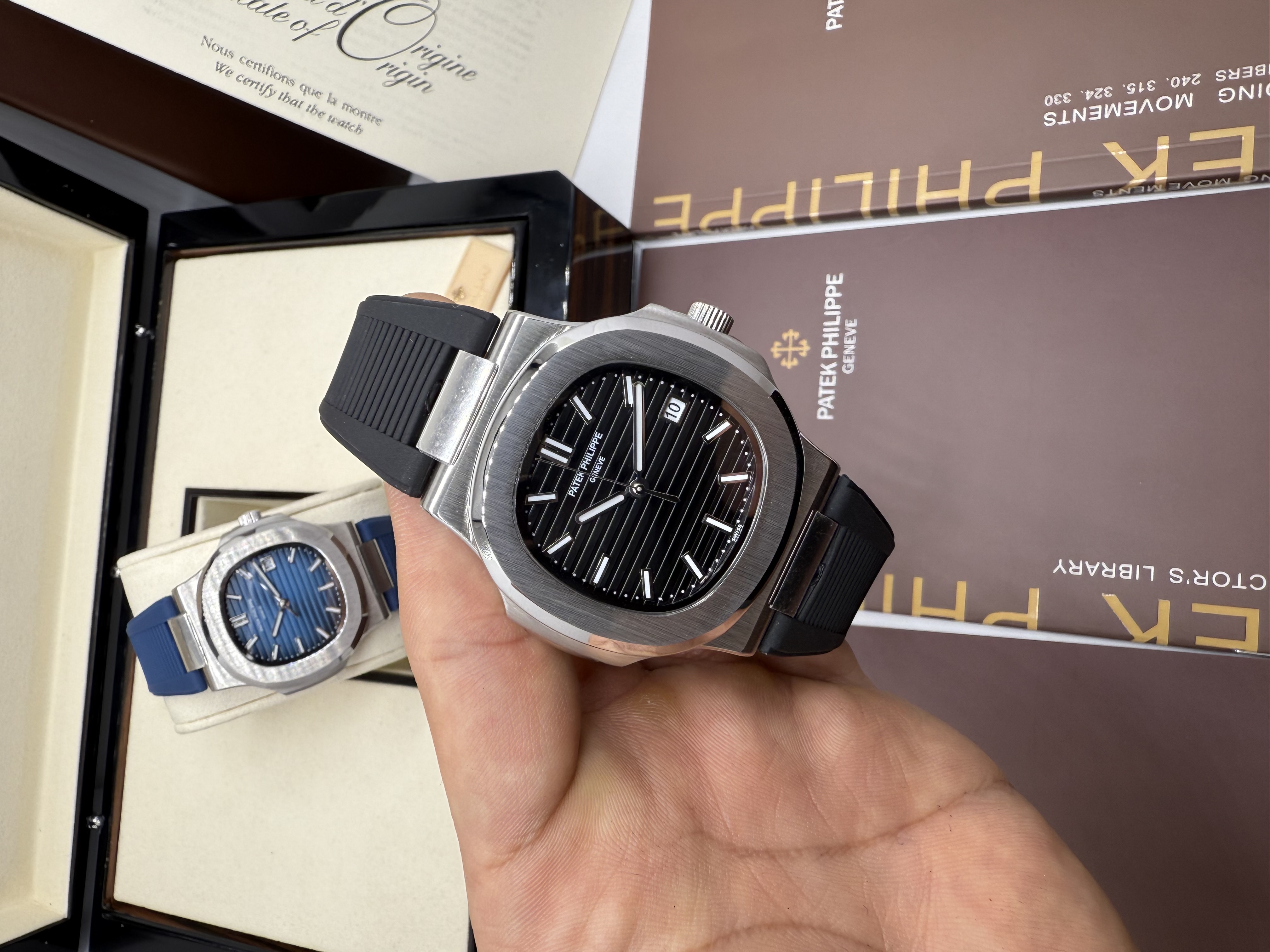 Patek Philippe Nautilus Pulseira Borracha