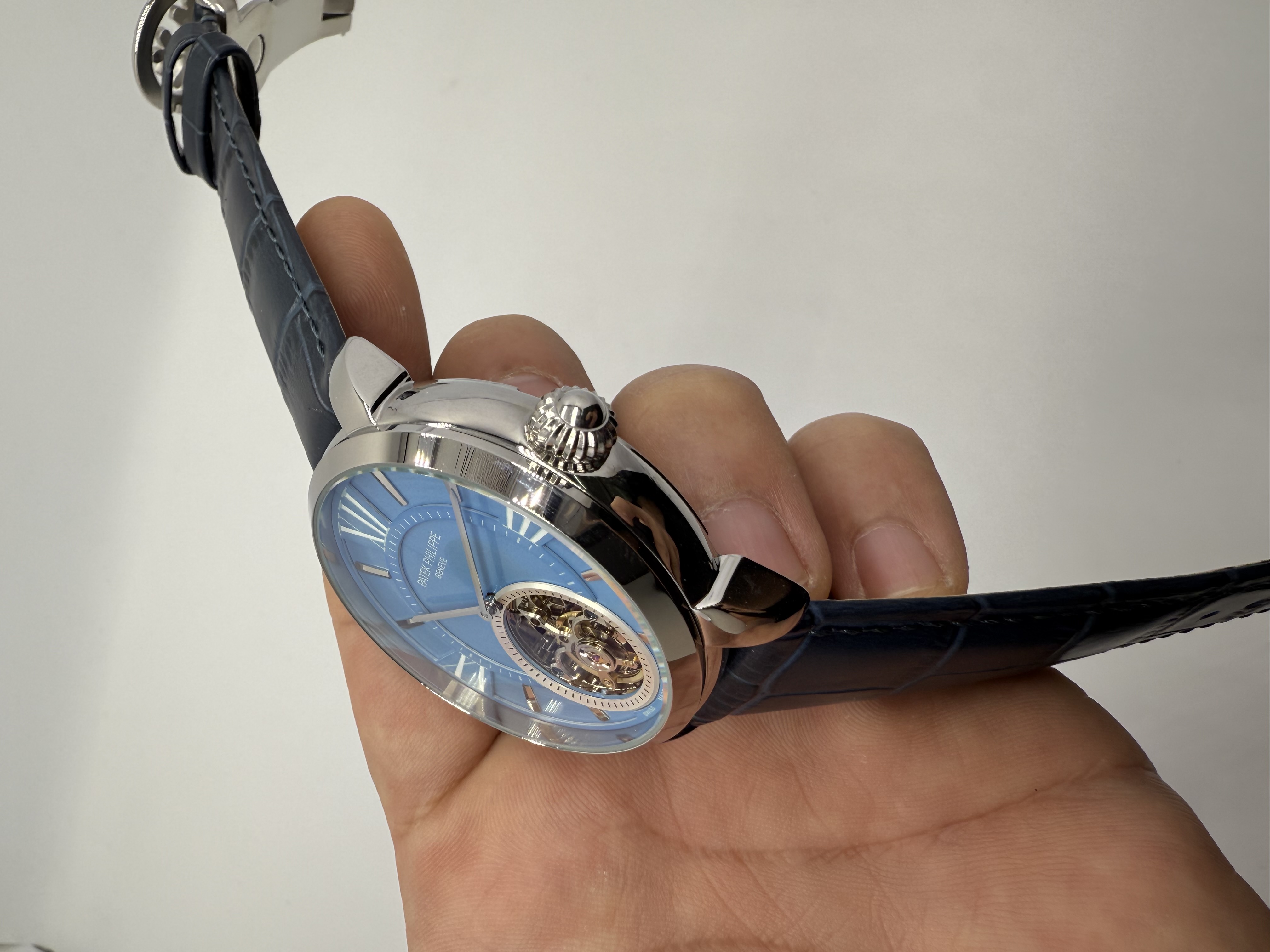 Patek Philippe Turbilhão Dial Azul Tiffany