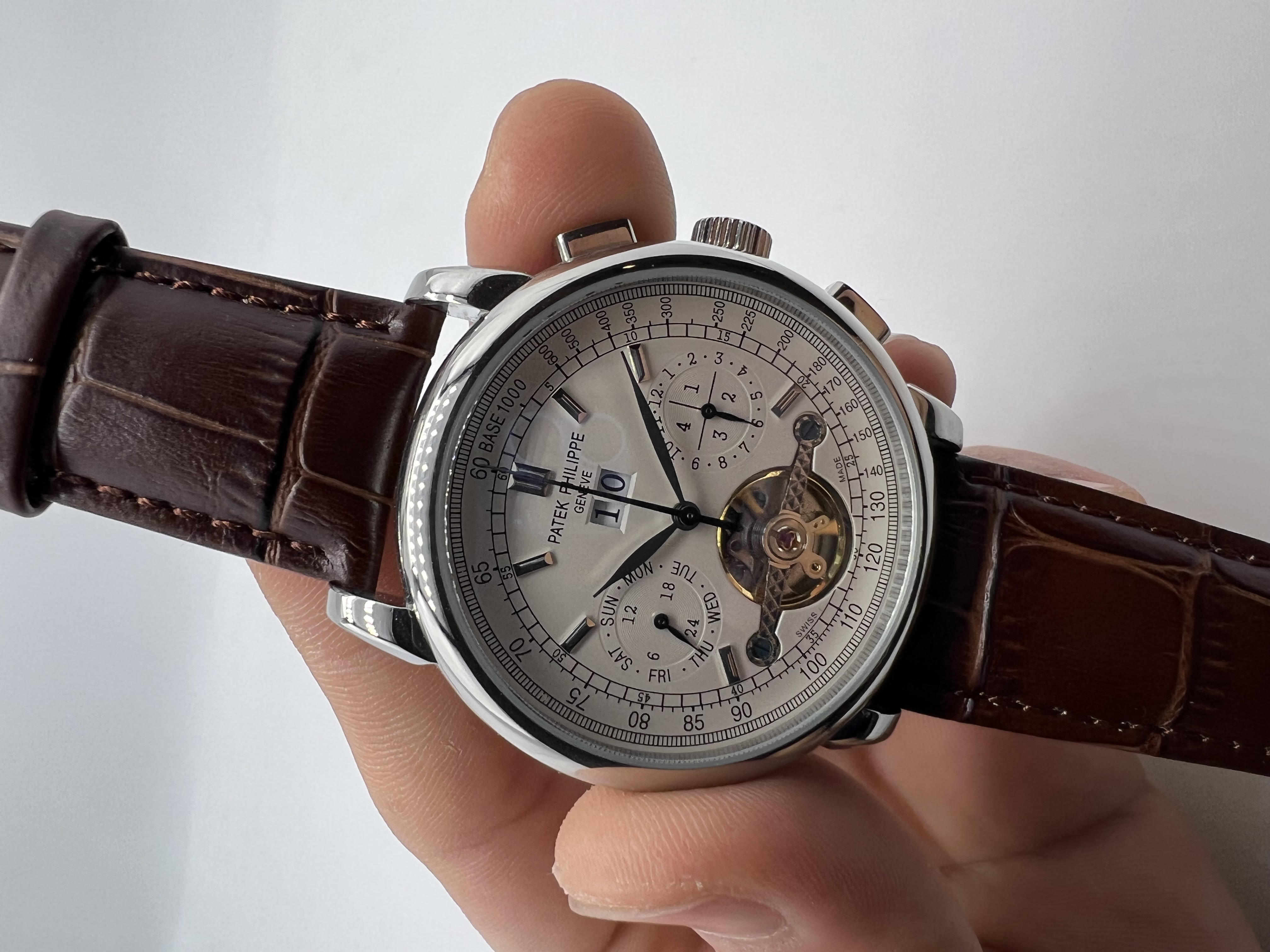 Patek Philippe Turbilhão no Couro