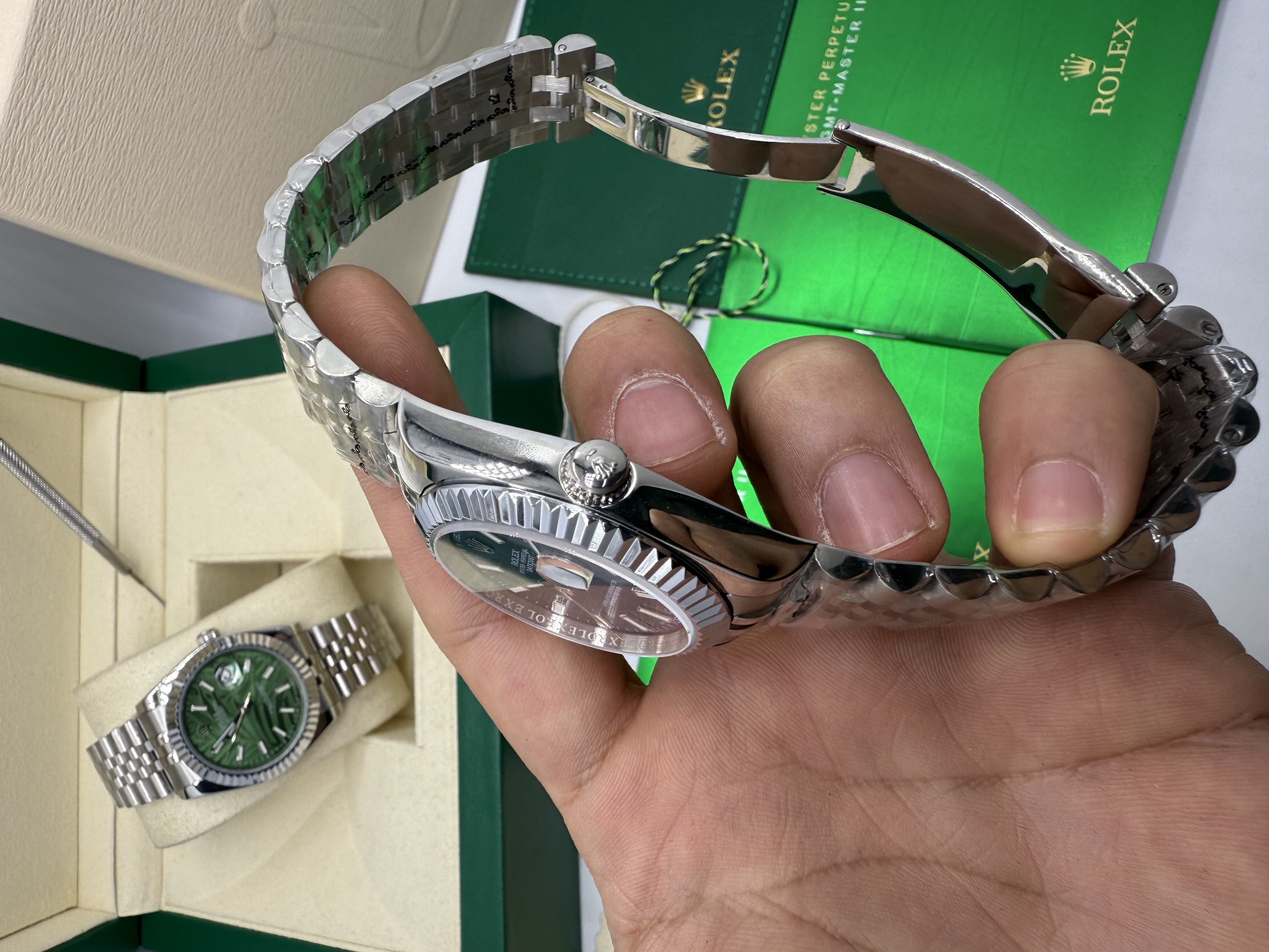 Rolex Datejust Dial Azul Aço 36 mm