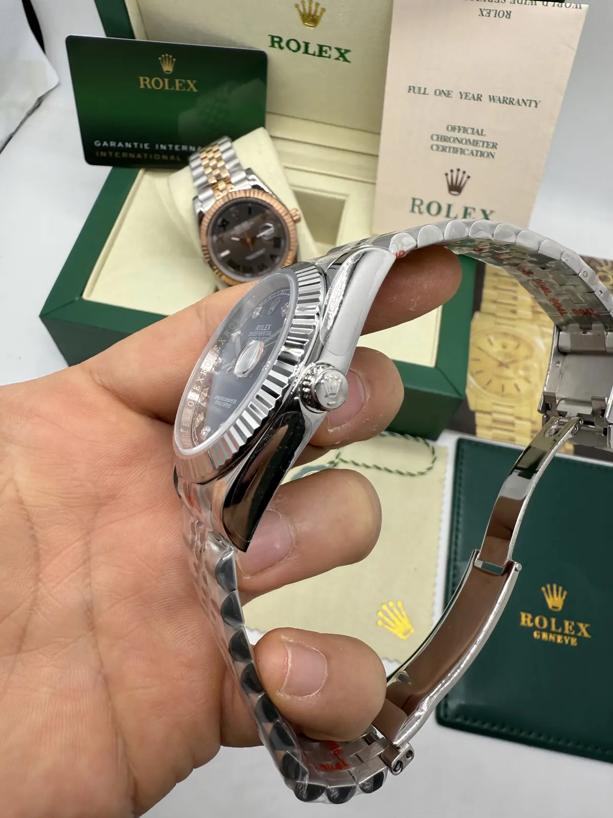 Rolex Datejust Dial Azul Diamond