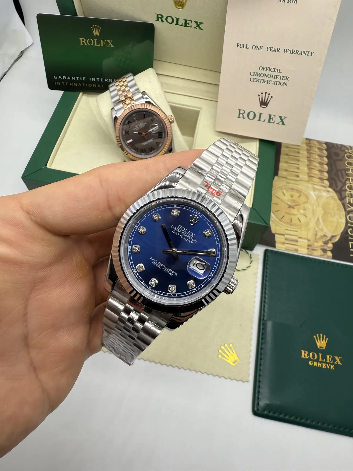 Rolex Datejust Dial Azul Diamond