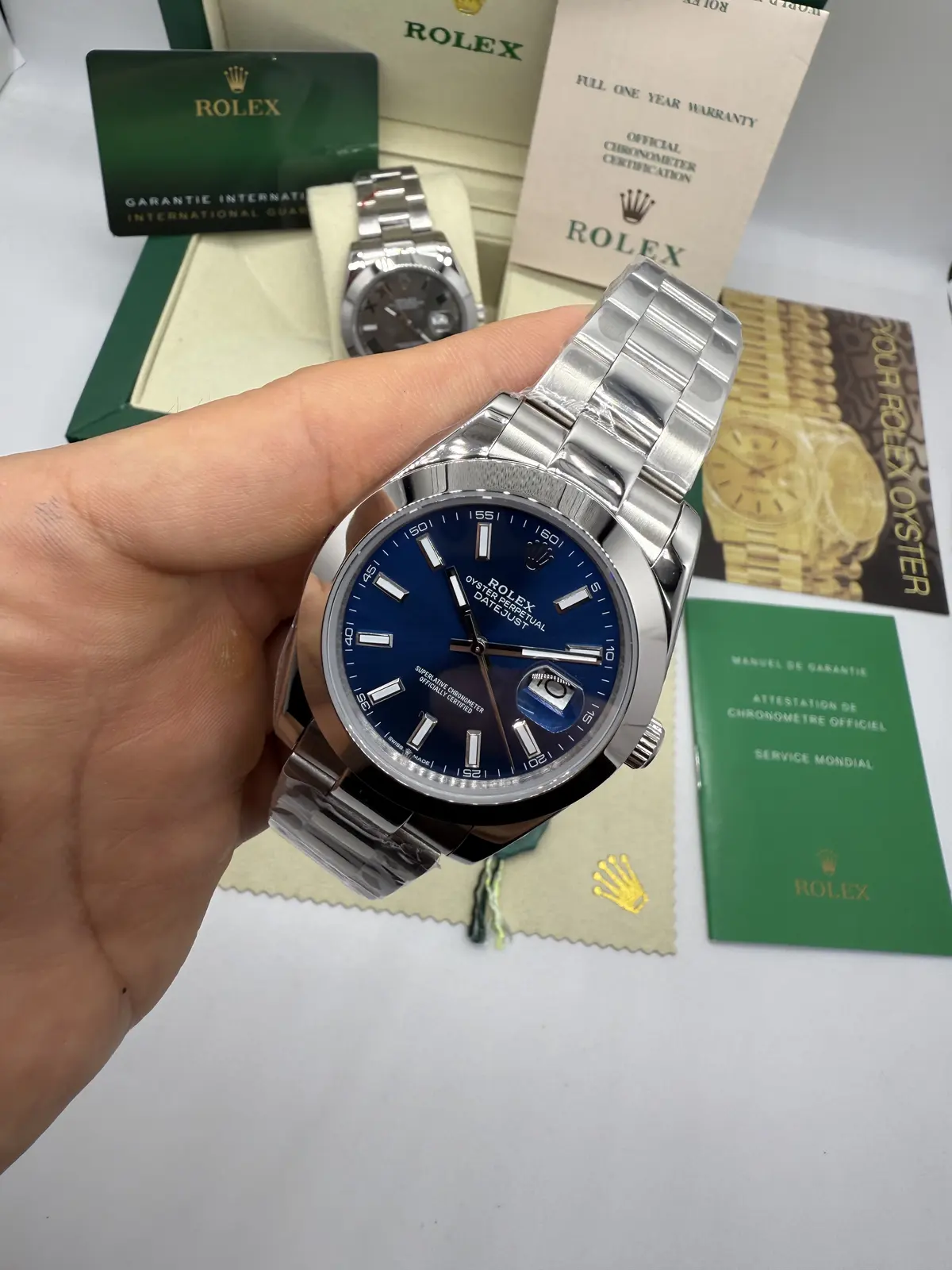 Rolex DateJust Dial Azul