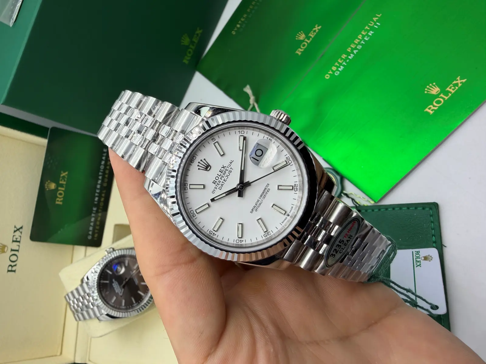 Rolex Datejust  Dial Branco Jubilee 41 mm