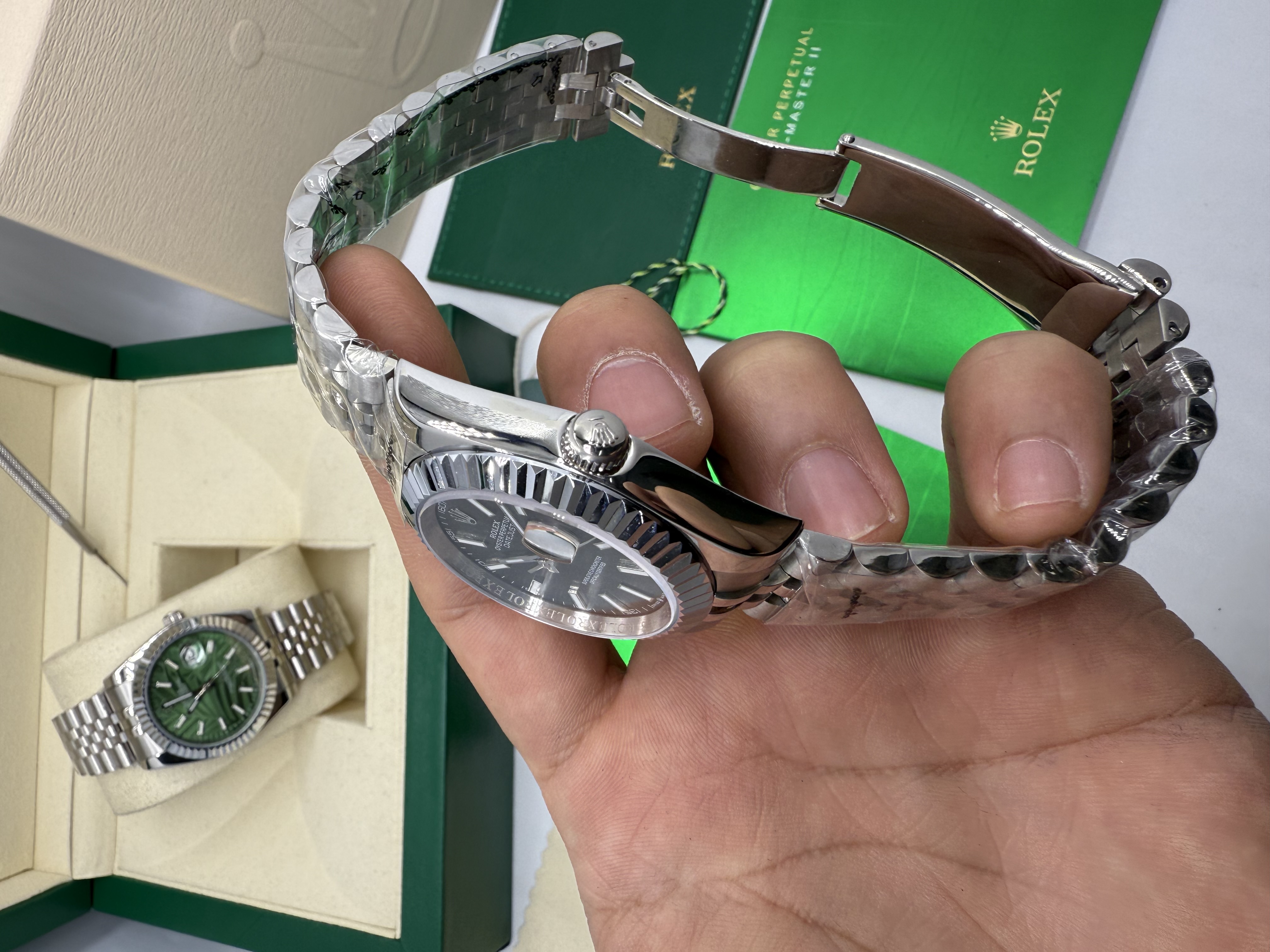 Rolex Datejust Dial Cinza Aço 36 mm