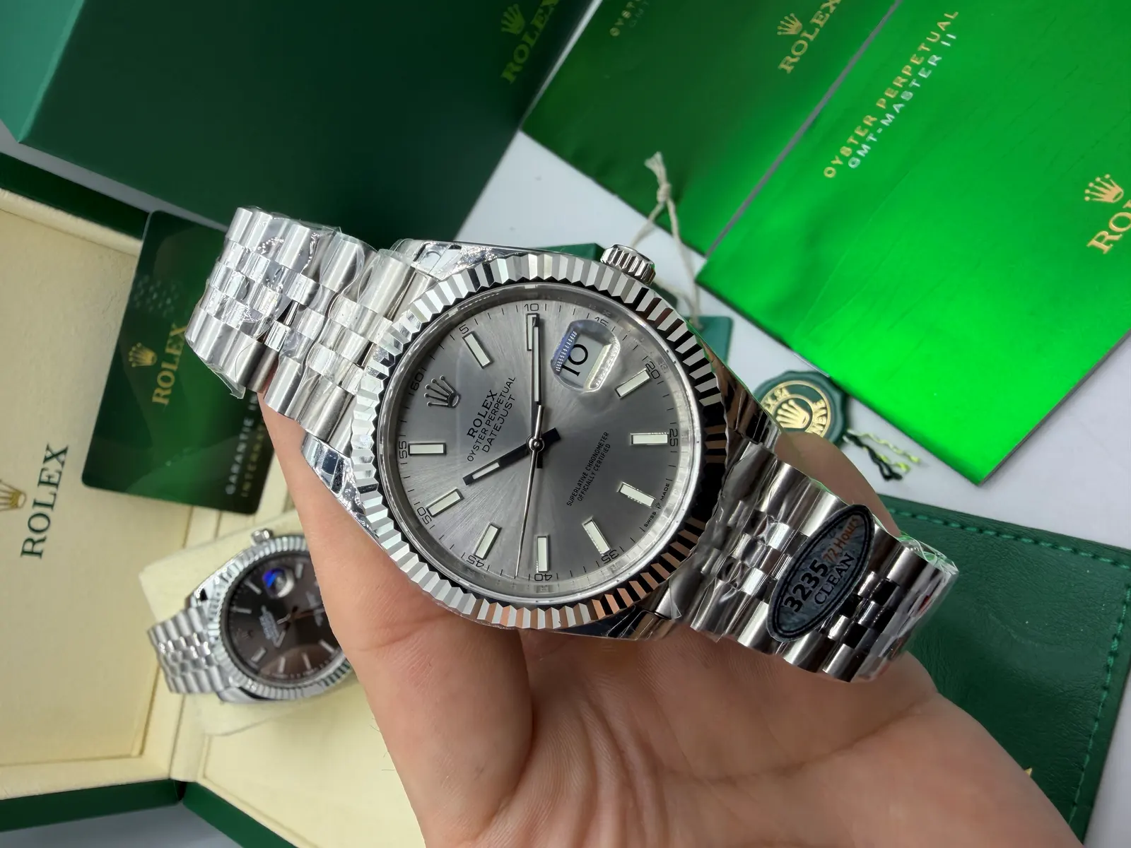 Rolex Datejust Dial Prata 36 mm