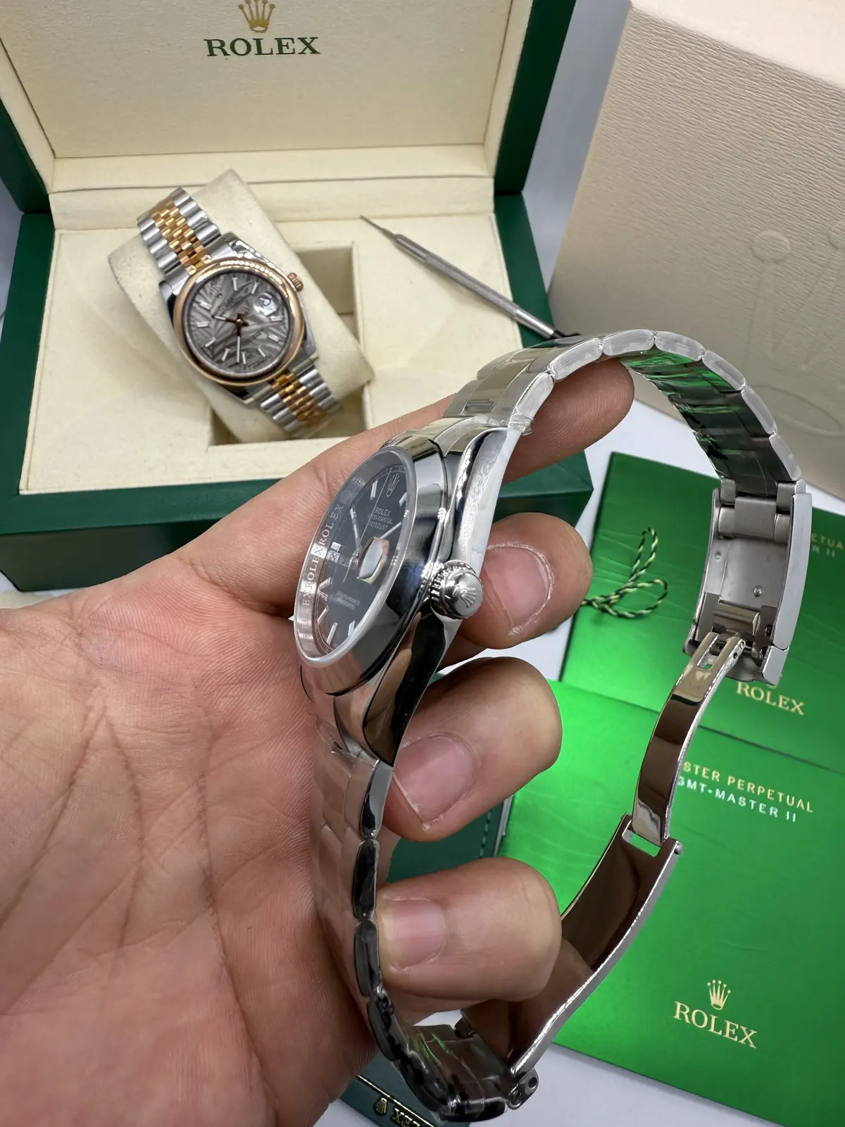 Rolex Datejust Dial Preto 36 mm