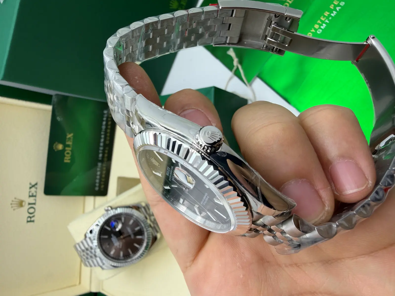 Rolex Datejust Dial Preto Jubilee 36 mm