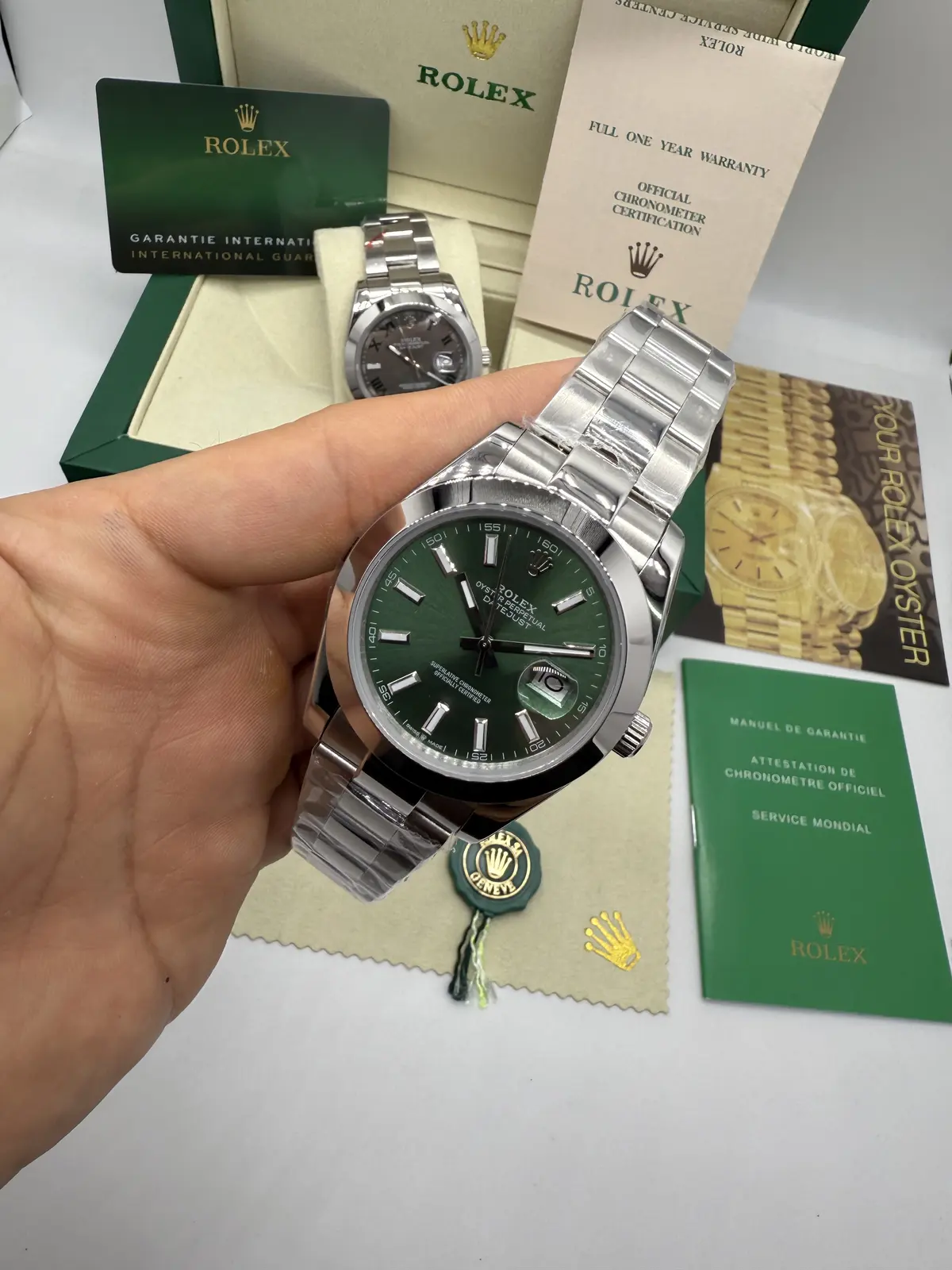 Rolex DateJust Dial Verde