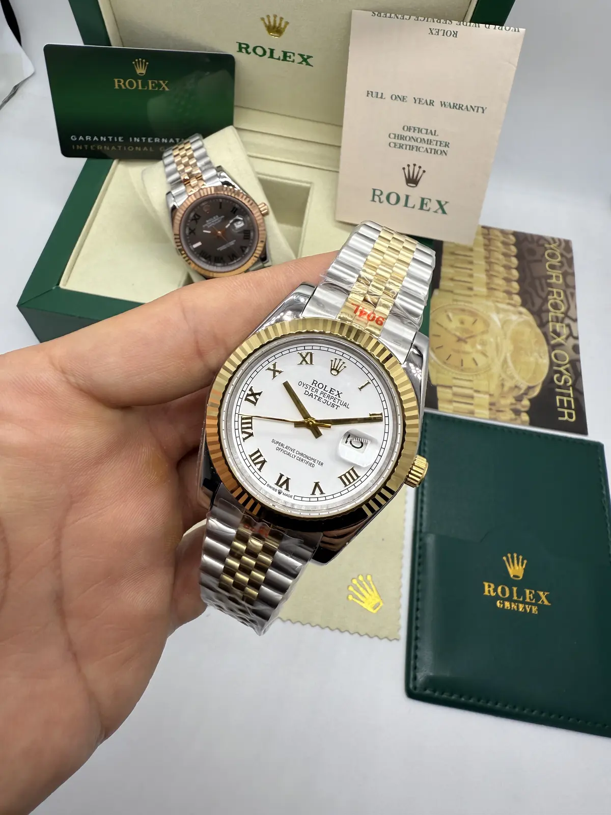 Rolex Datejust Misto Romano Dial Branco