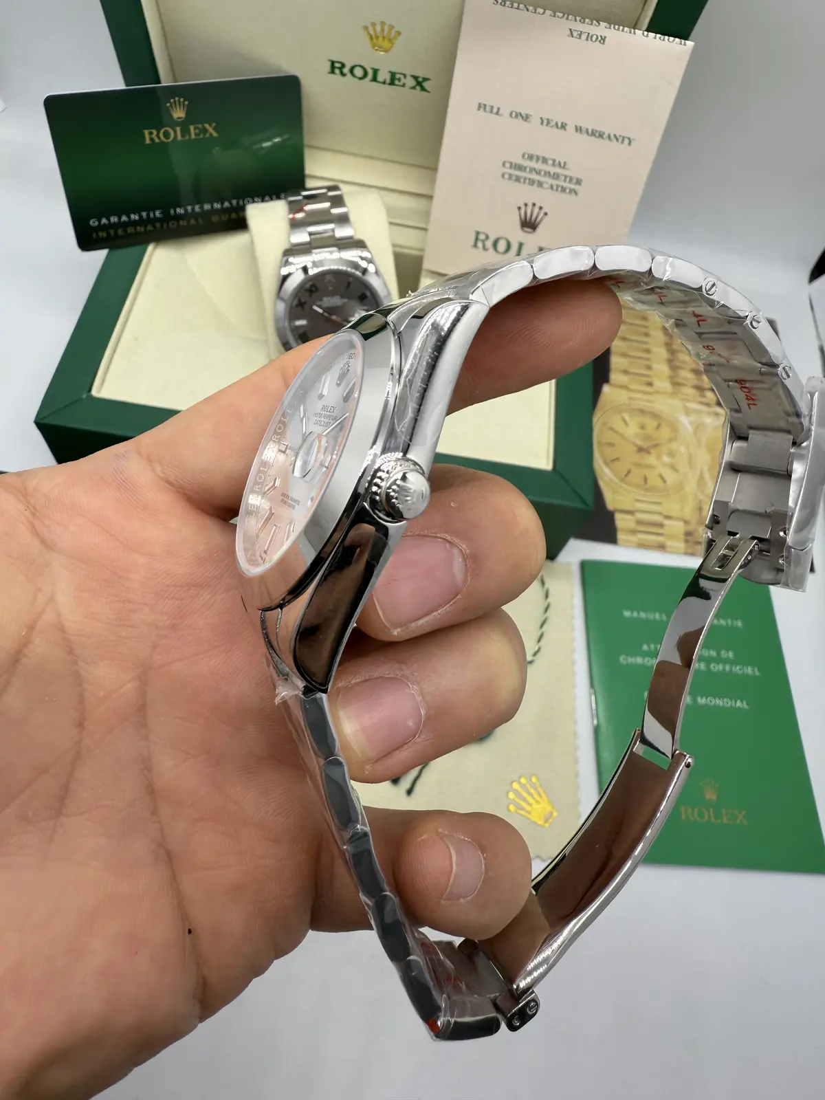 Rolex Datejust Prata Dial Branco