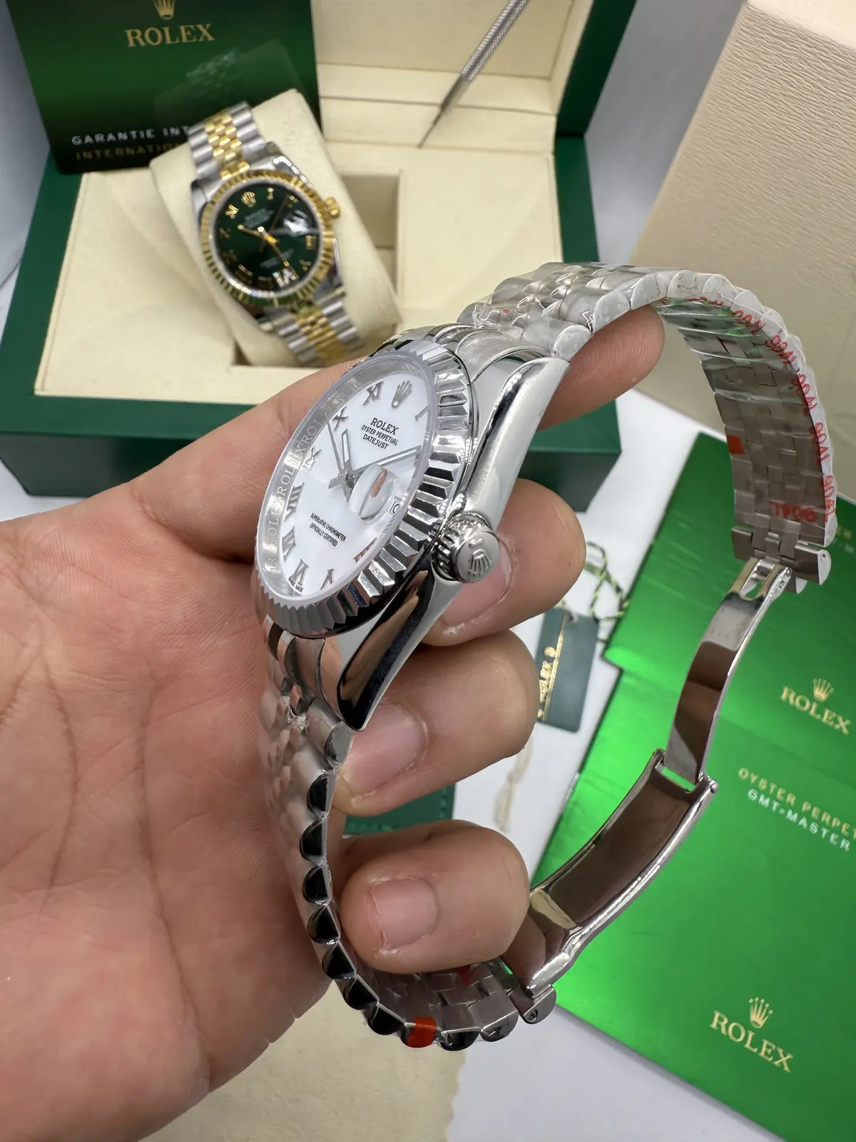 Rolex Datejust Romano Dial Branco 36 mm
