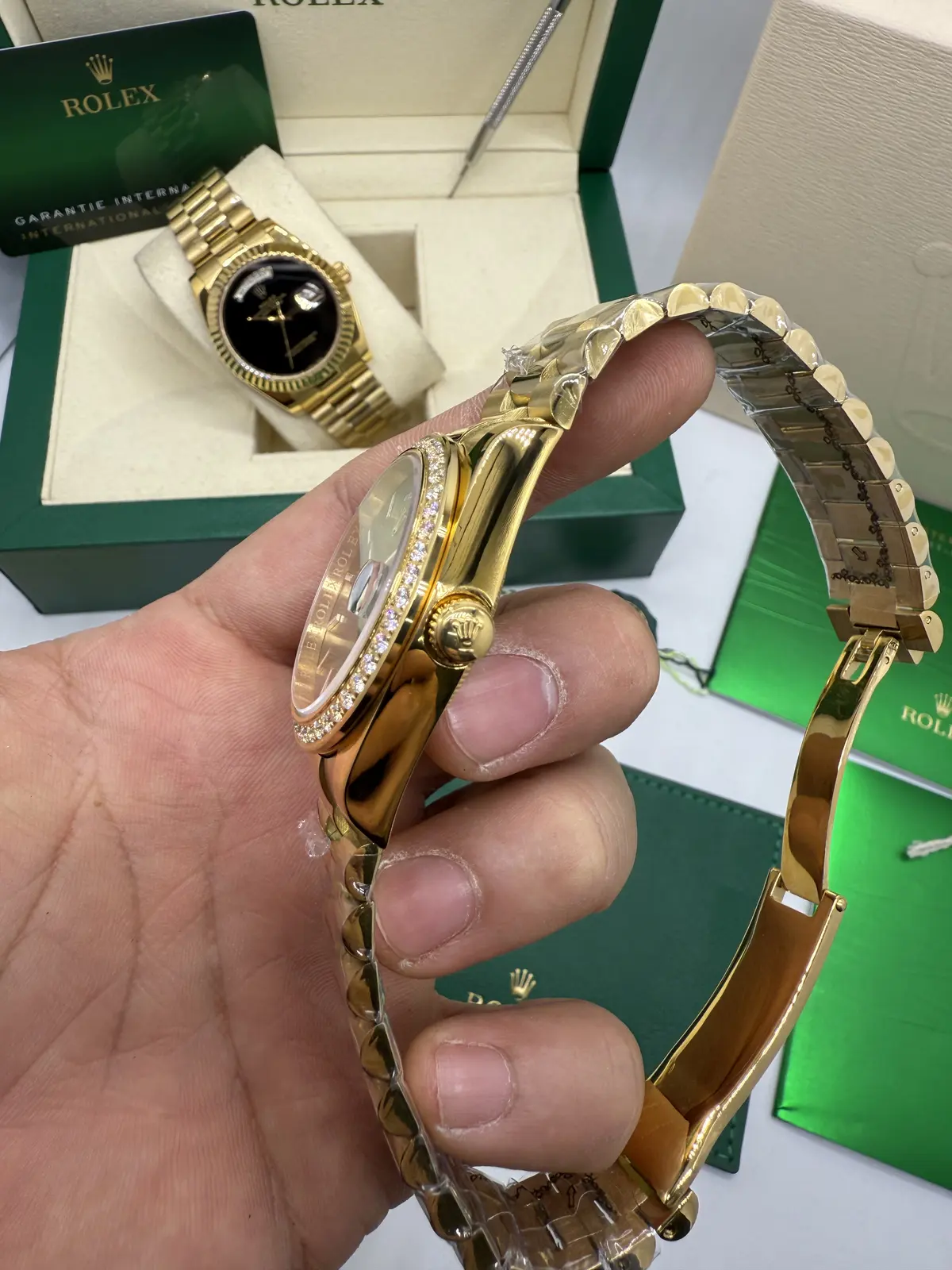 Rolex Daydate Gold dial Verde