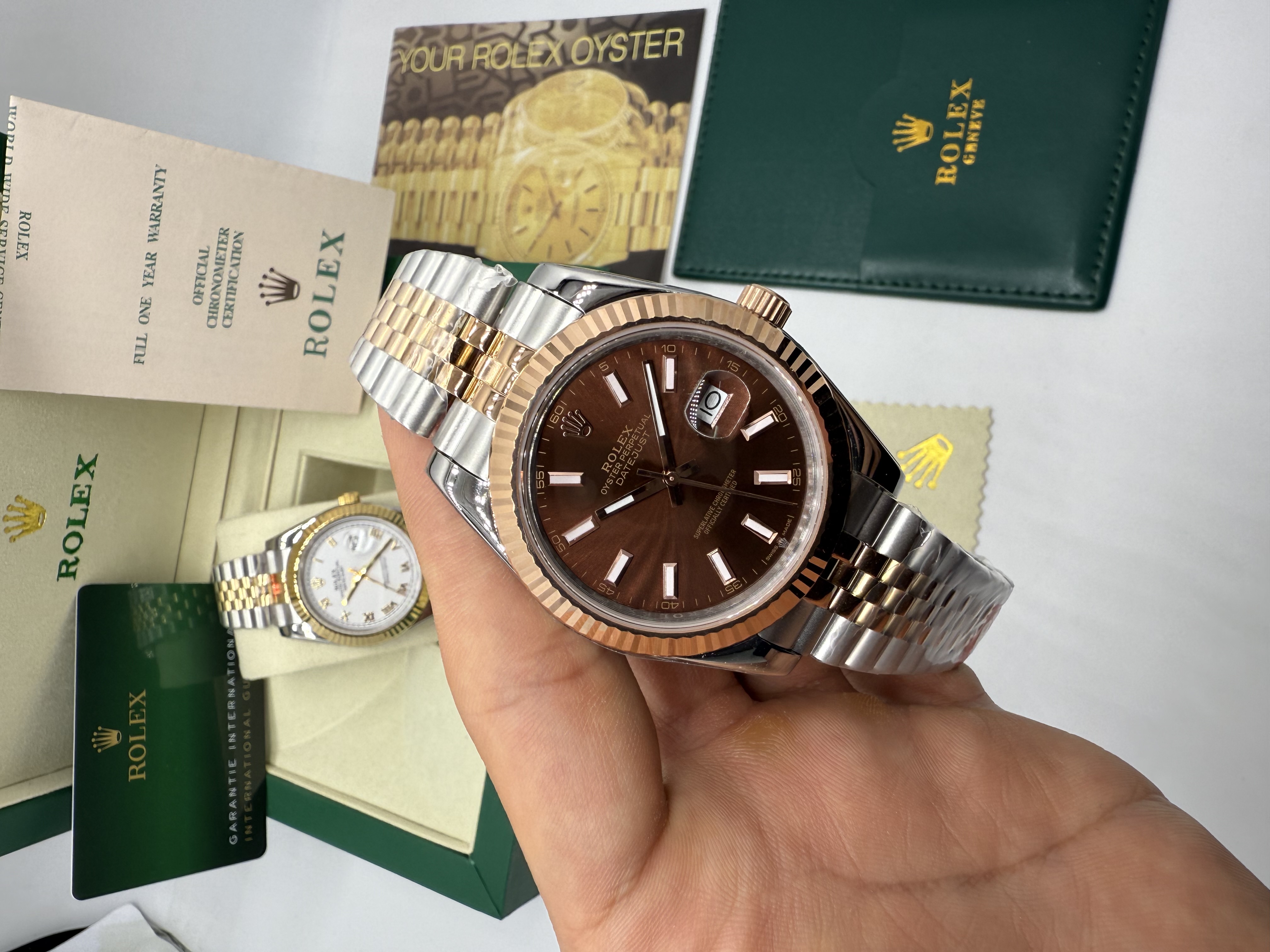 Rolex Daydate Misto Aço e Rosê 41 mm