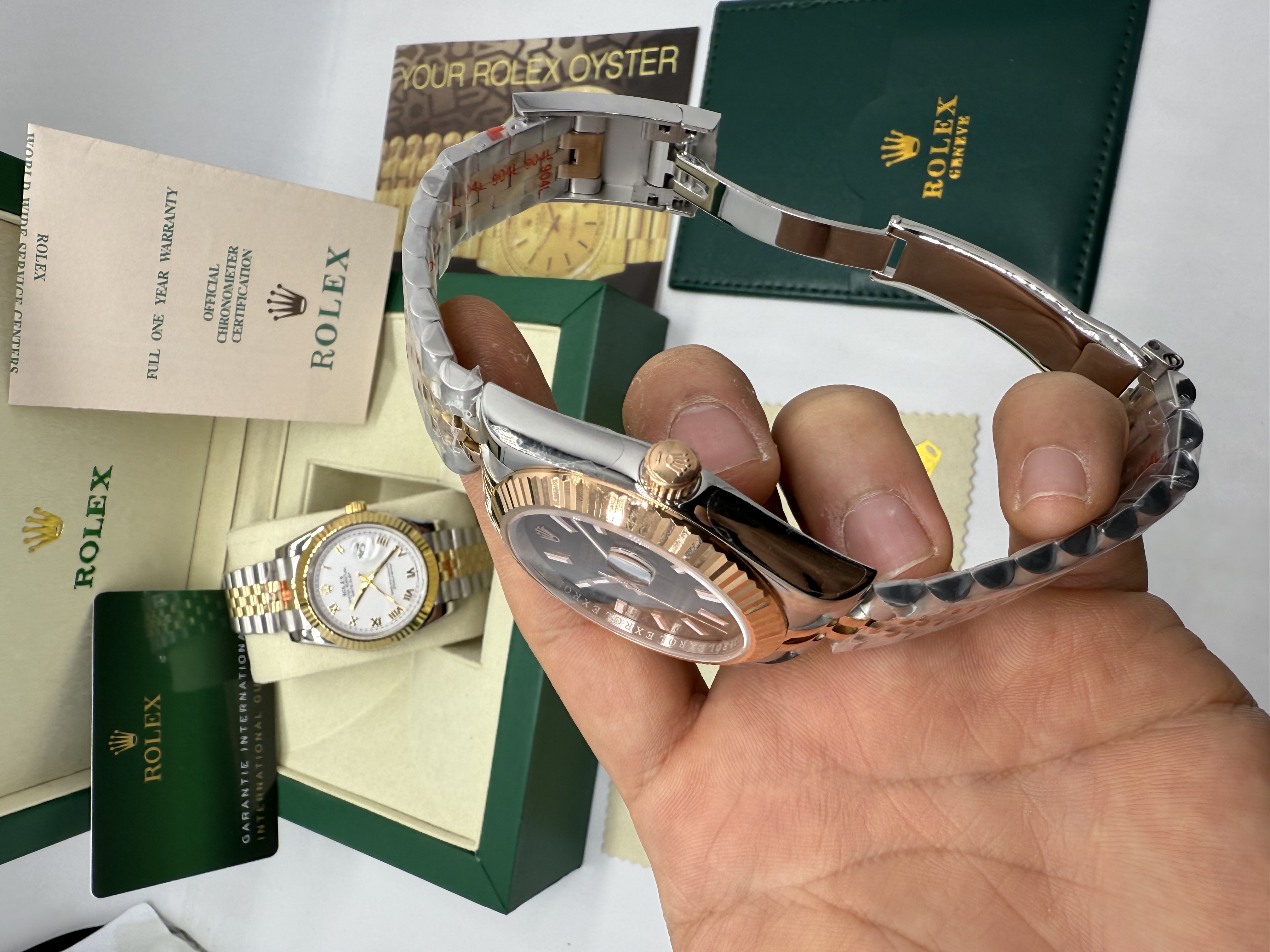 Rolex Daydate Misto Aço e Rosê 41 mm
