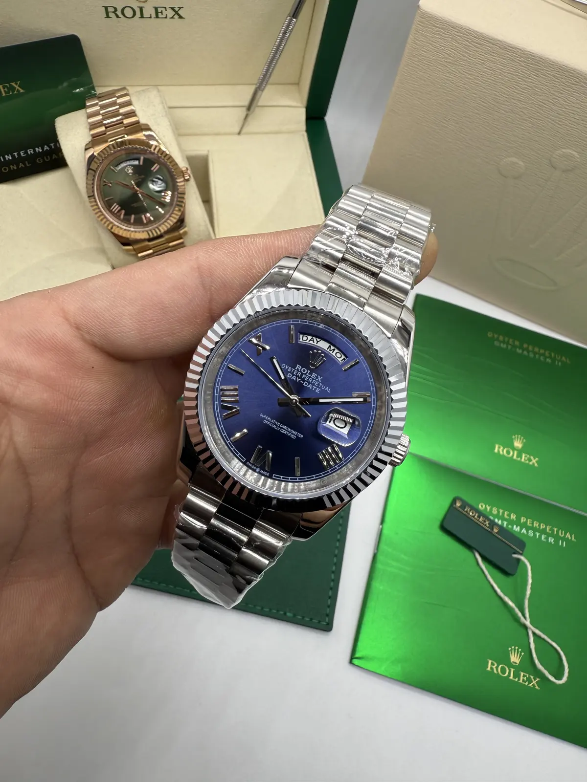 Rolex DayDate Presidente dial Azul