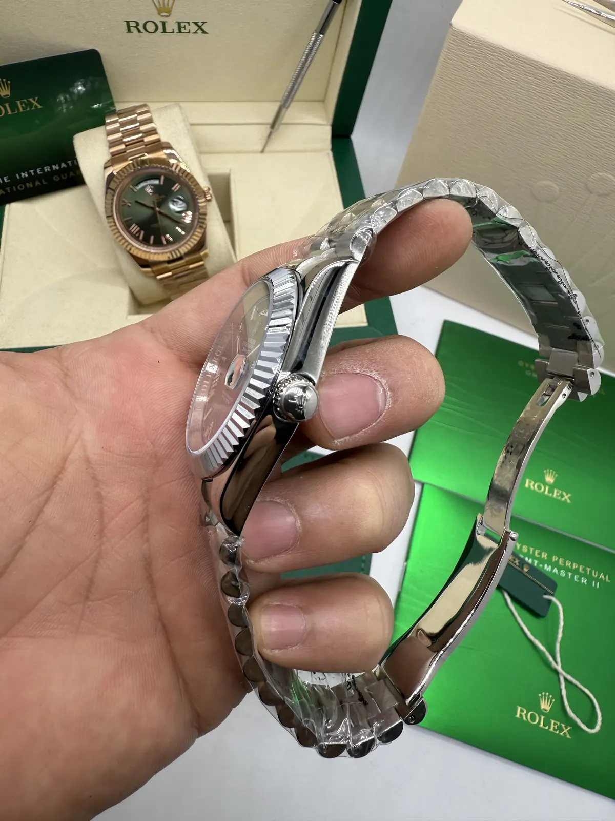 Rolex DayDate Presidente dial Azul