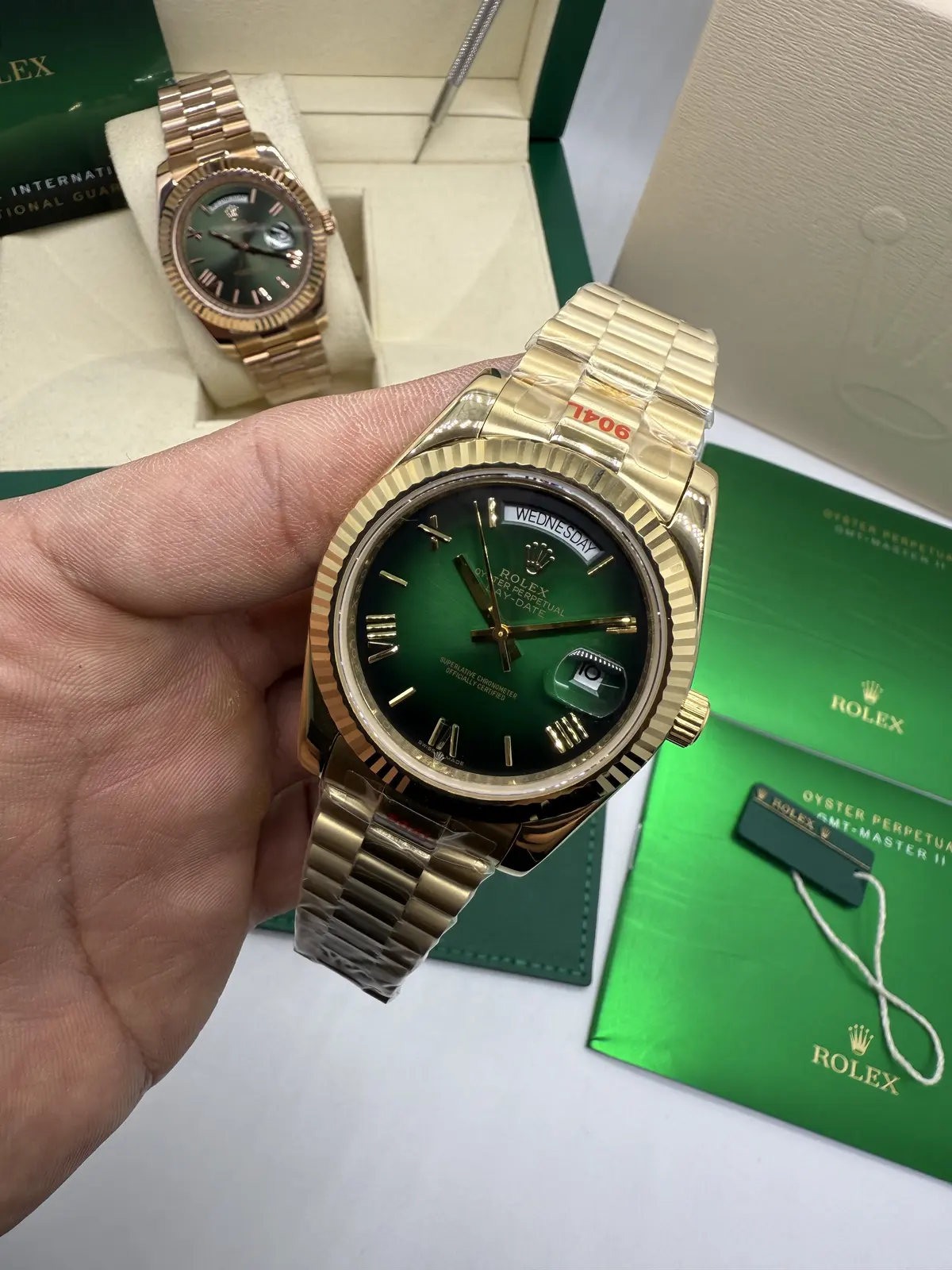 Rolex DayDate Presidente Dial verde