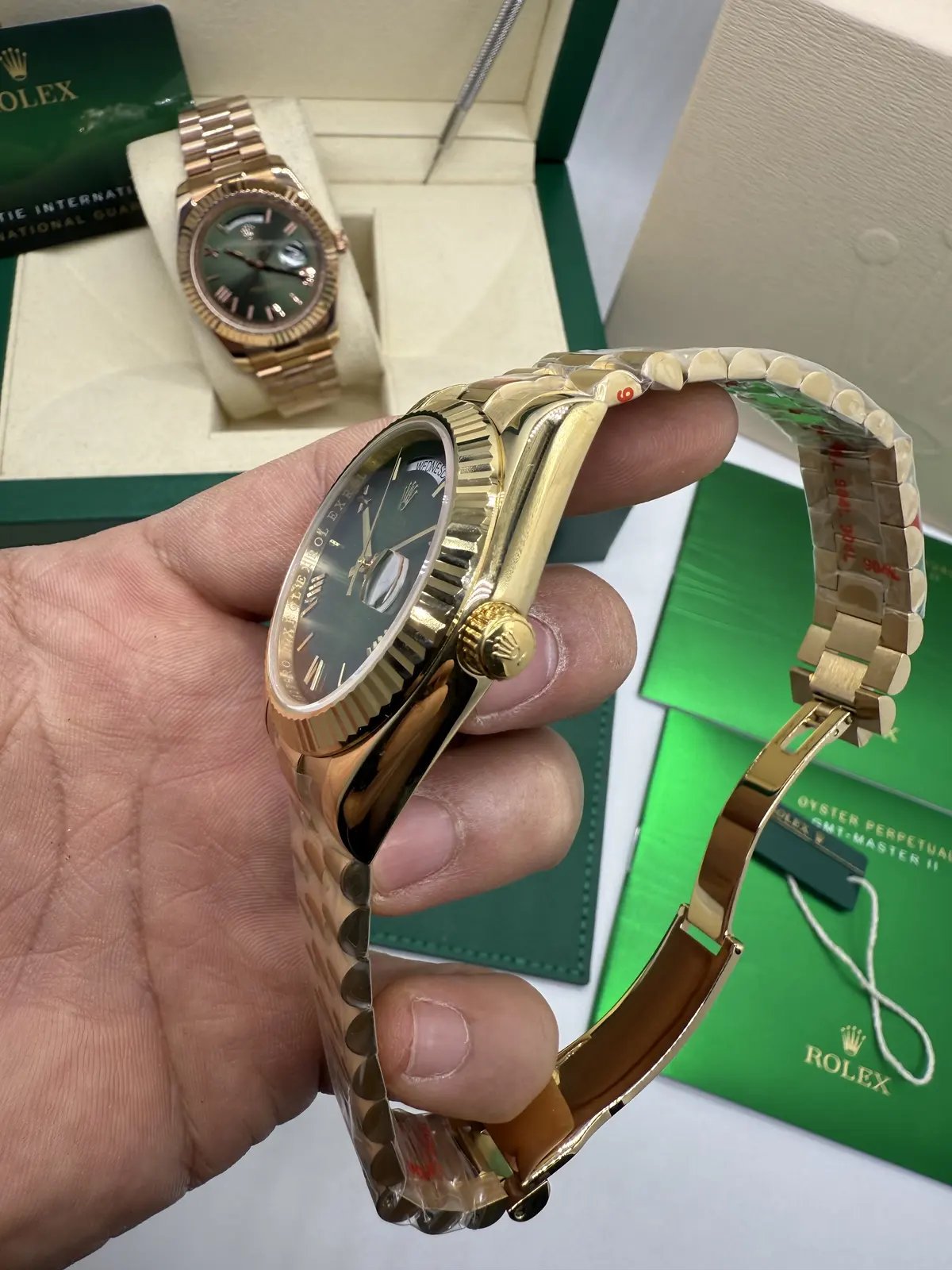 Rolex DayDate Presidente Dial verde