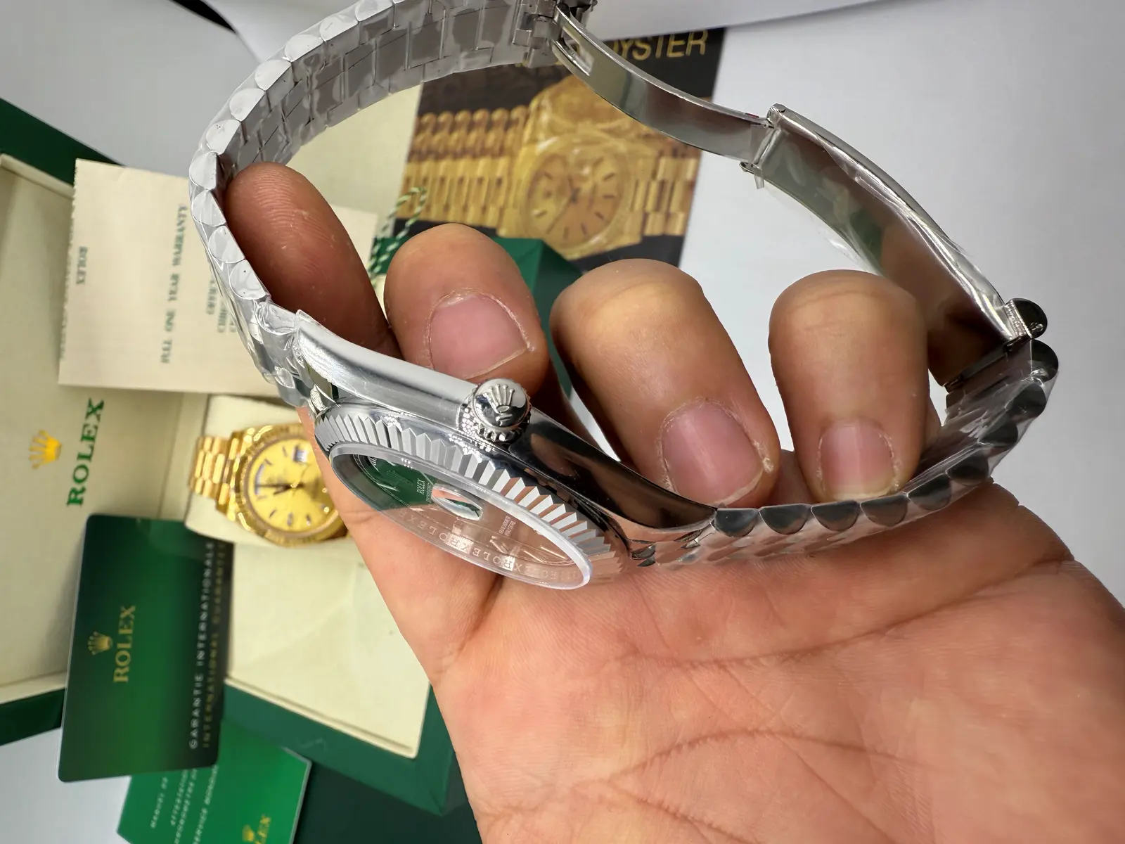 Rolex DayDate Dial Cinza aço