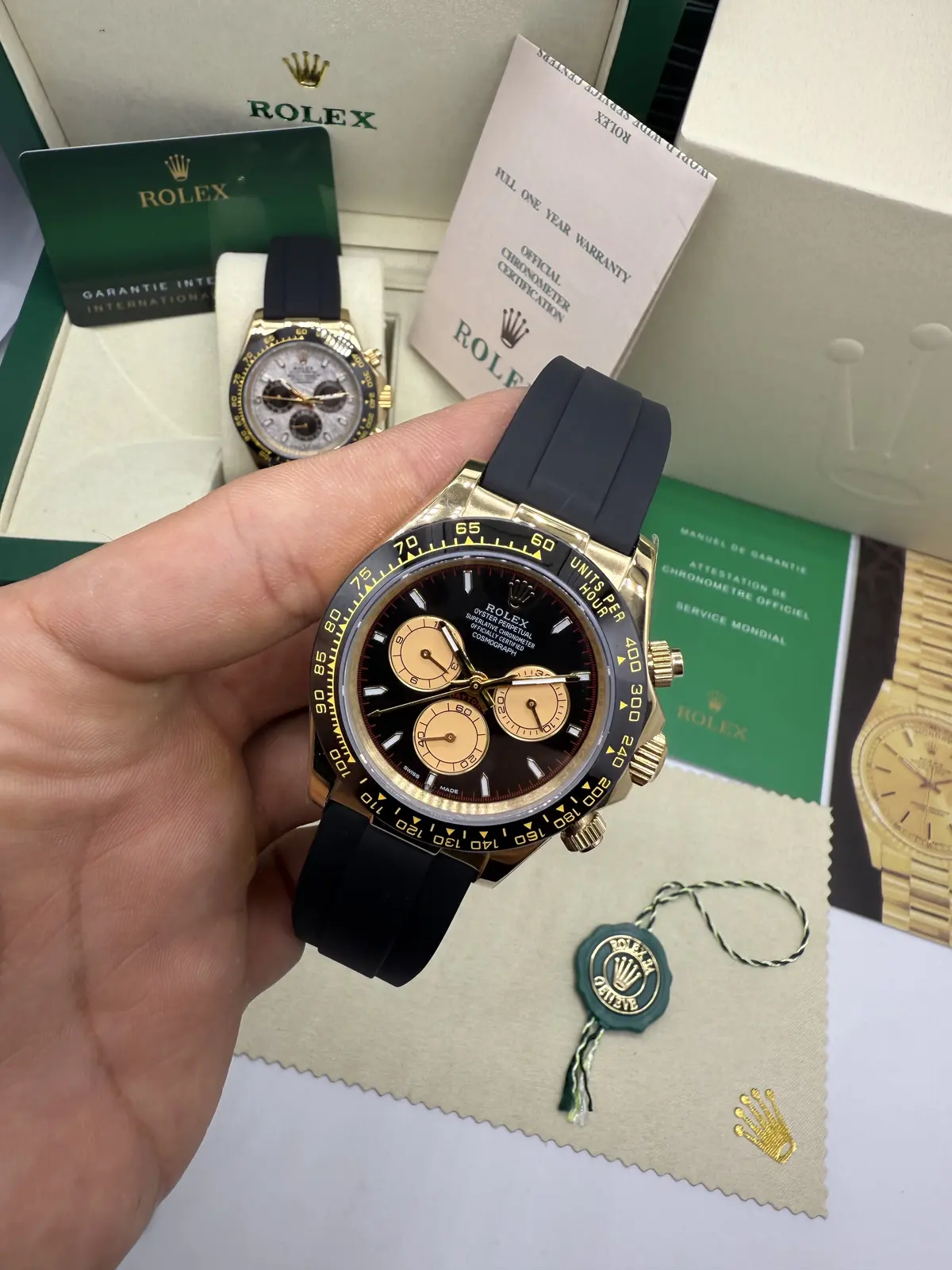 Rolex Daytona Oyster Flex Gold  Cerâmica