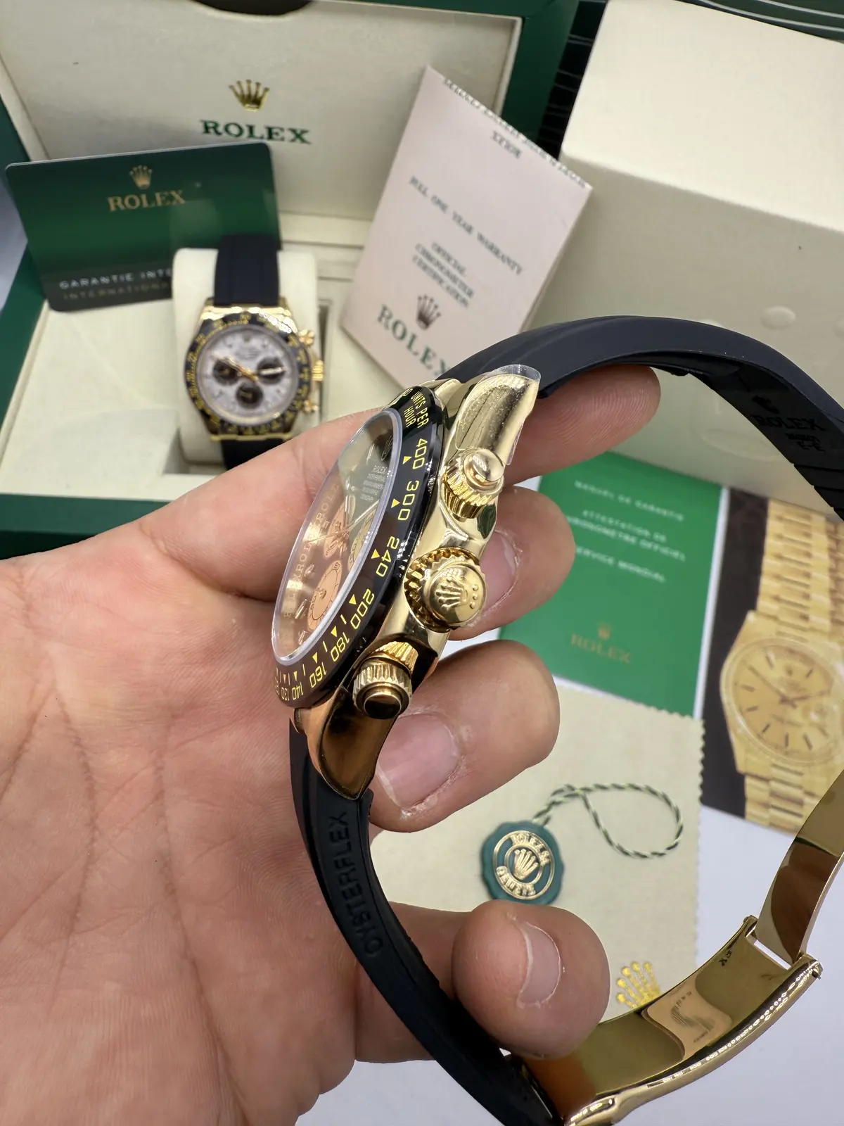 Rolex Daytona Oyster Flex Gold  Cerâmica