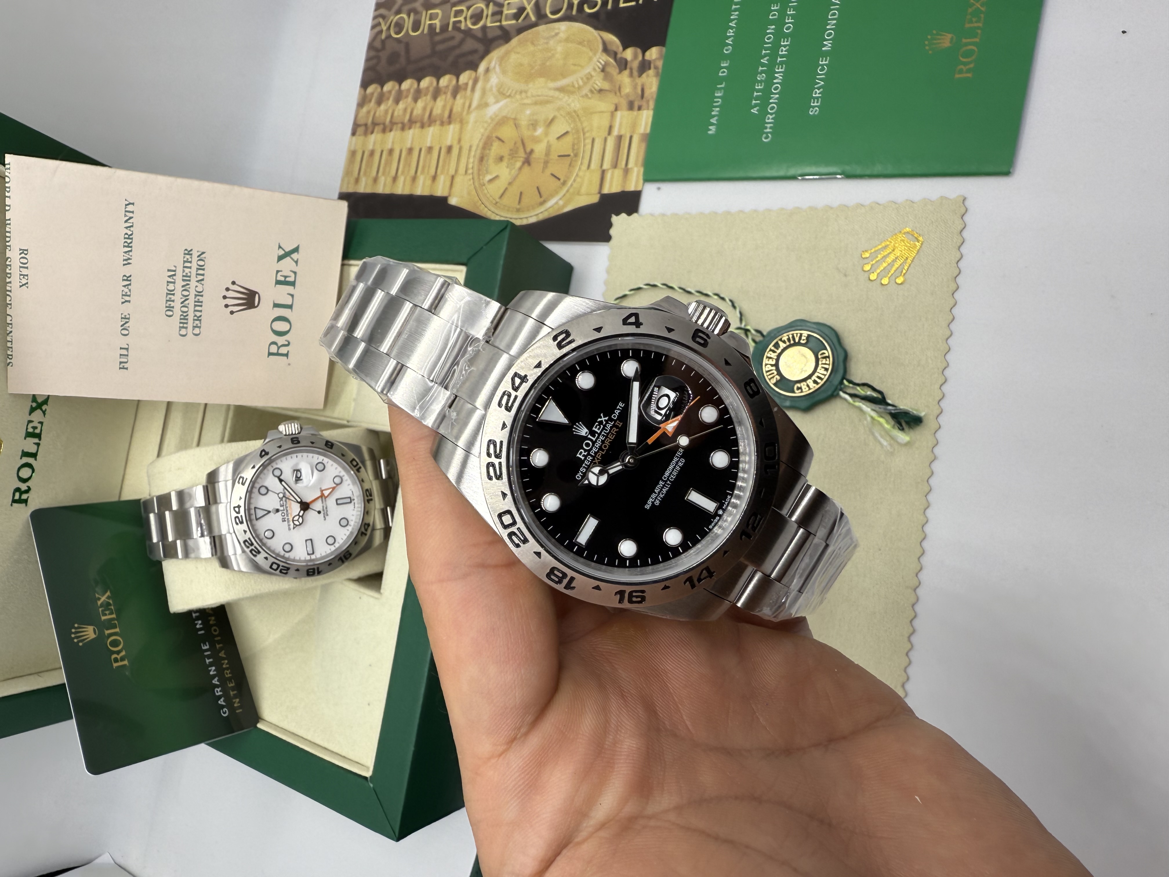 Rolex Explorer 2 Dia Preto