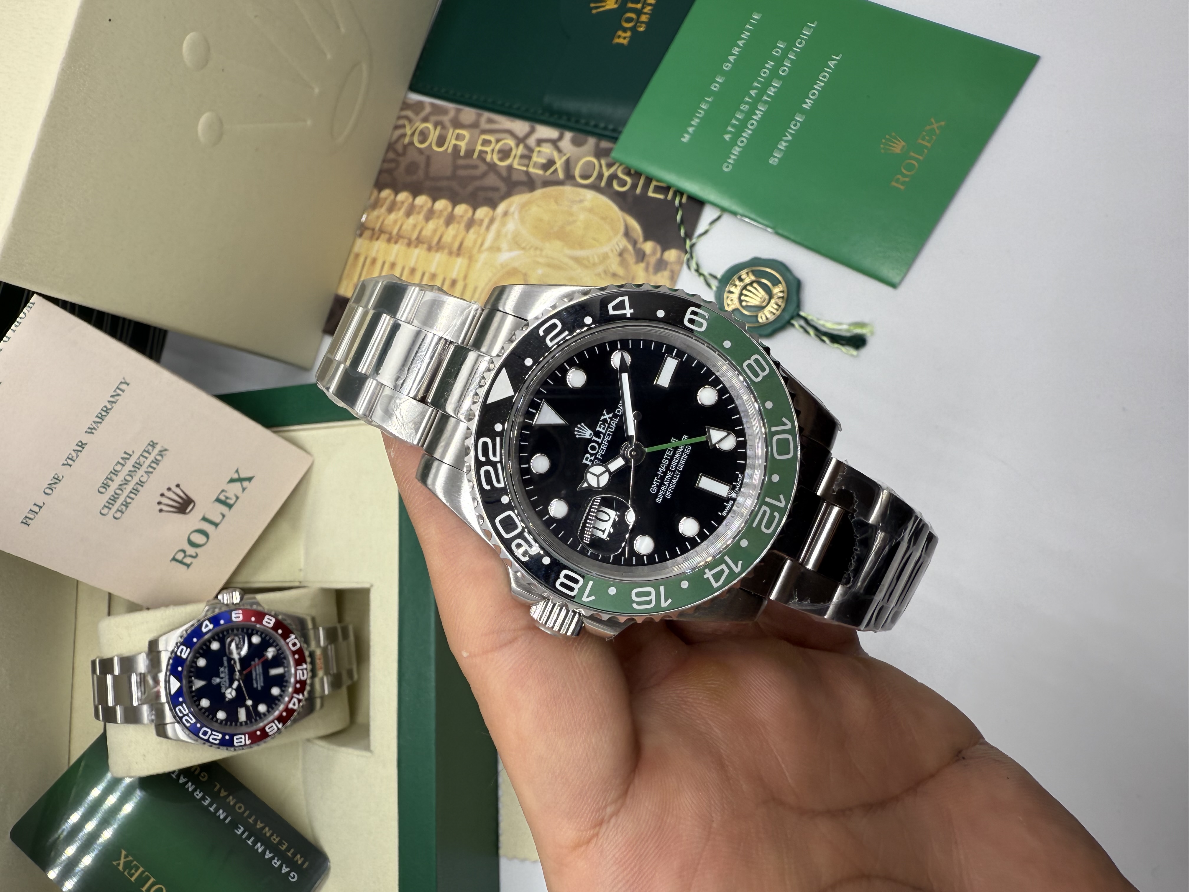 Rolex GMT Master II " Sprite" Canhoto