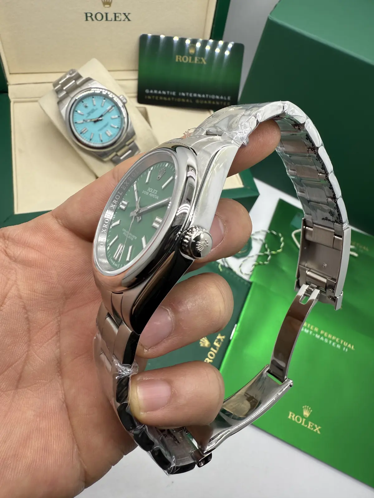 Rolex Oyster Perpetual Verde 41 mm