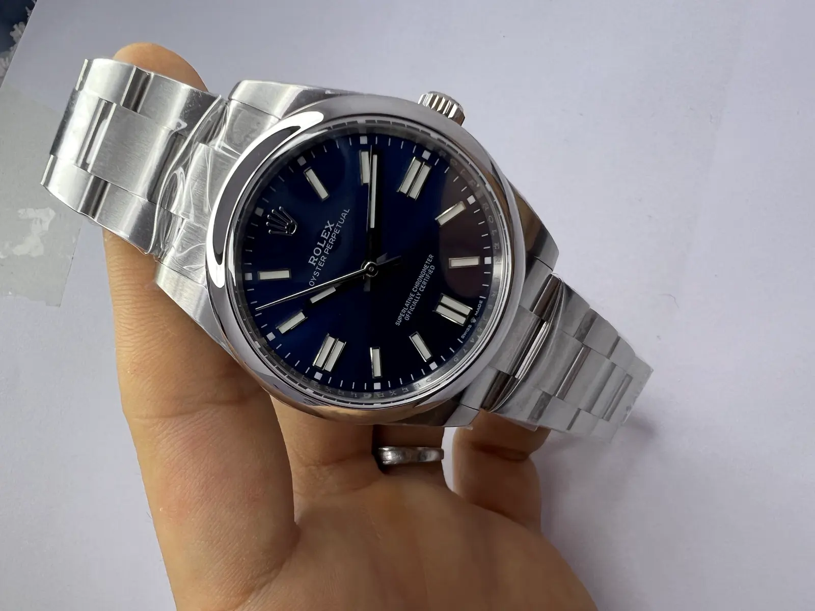 Rolex Oyster Perpetual Azul 36 mm