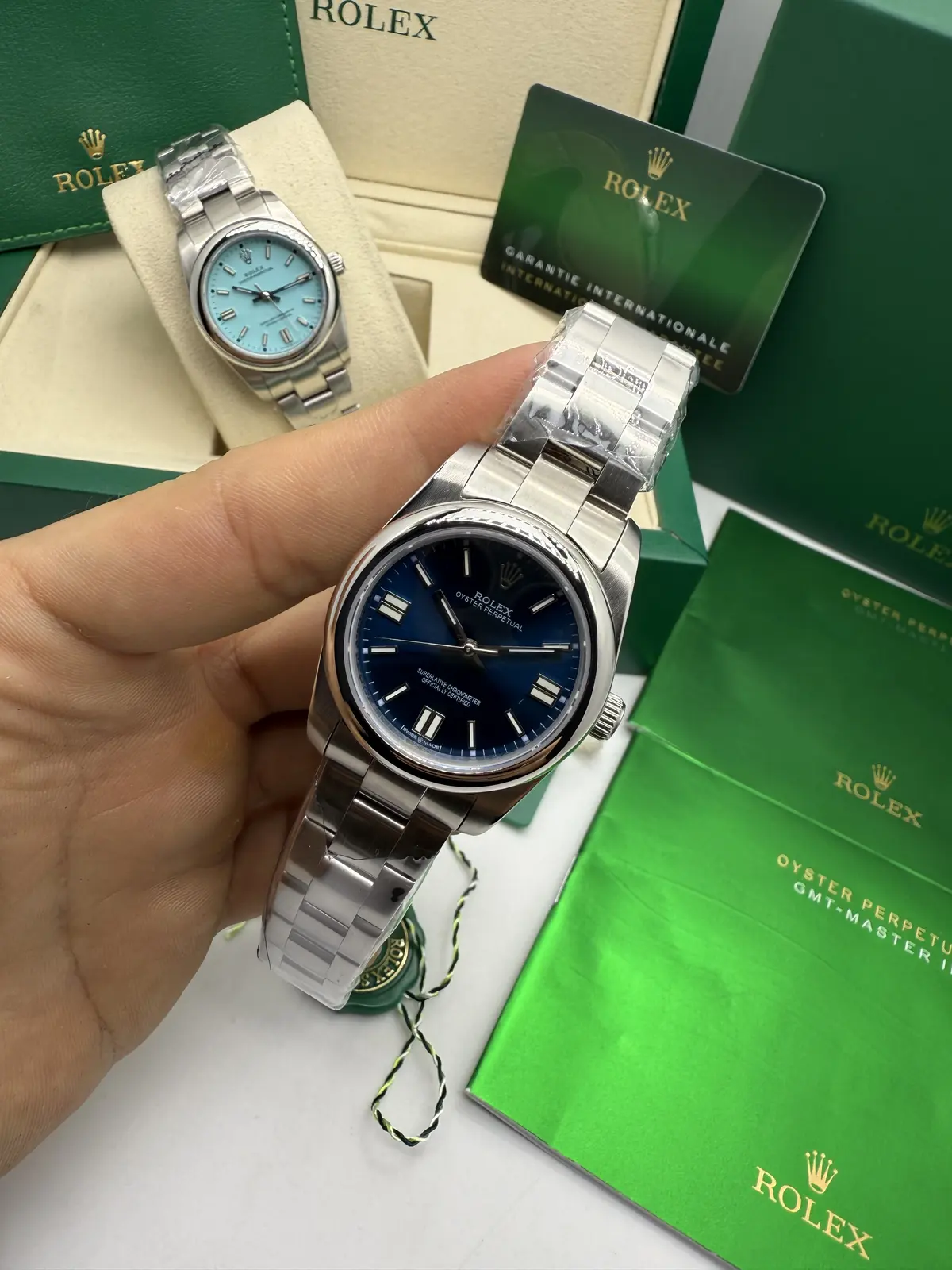 Rolex Oyster Perpetual blue 31mm