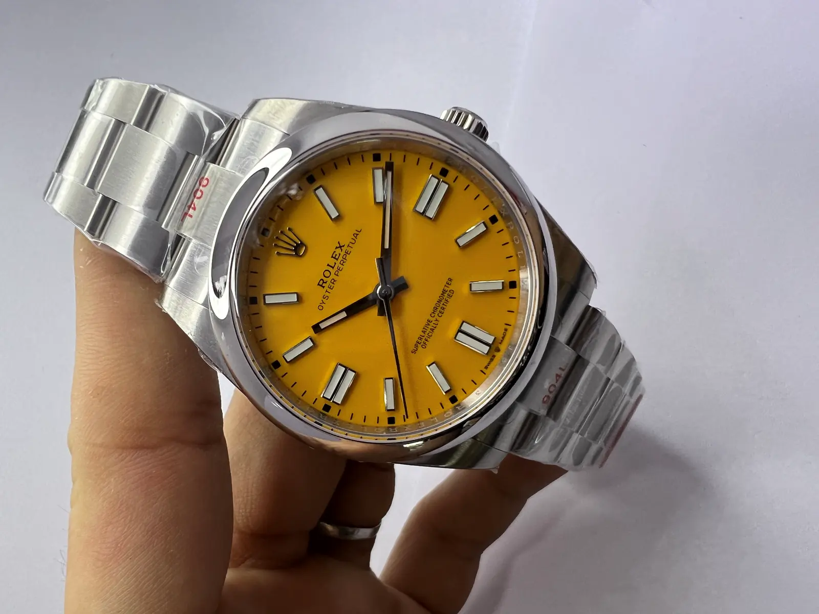 Rolex Oyster Perpetual Dial Amarelo 41 mm