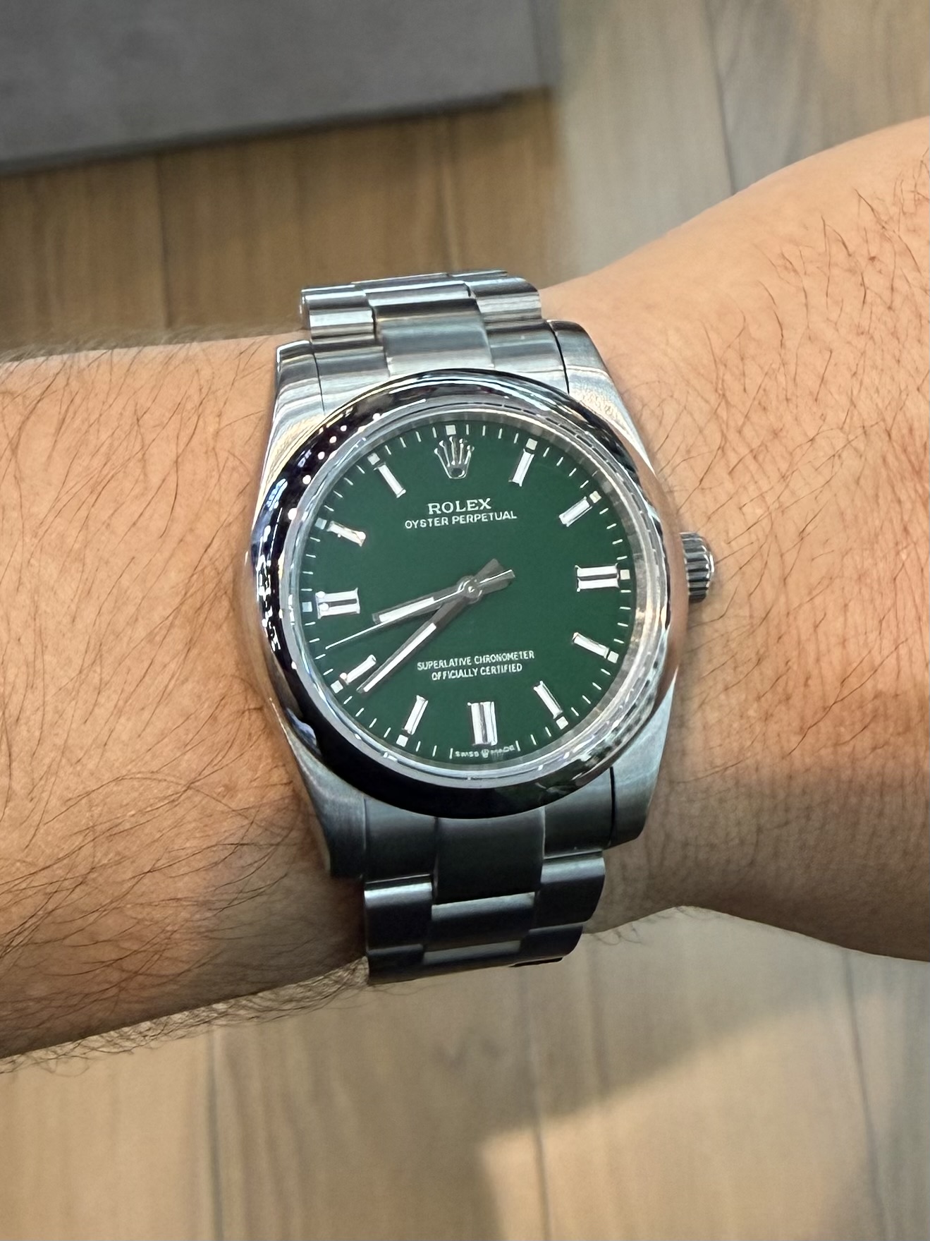 Rolex Oyster Perpetual Green 36mm