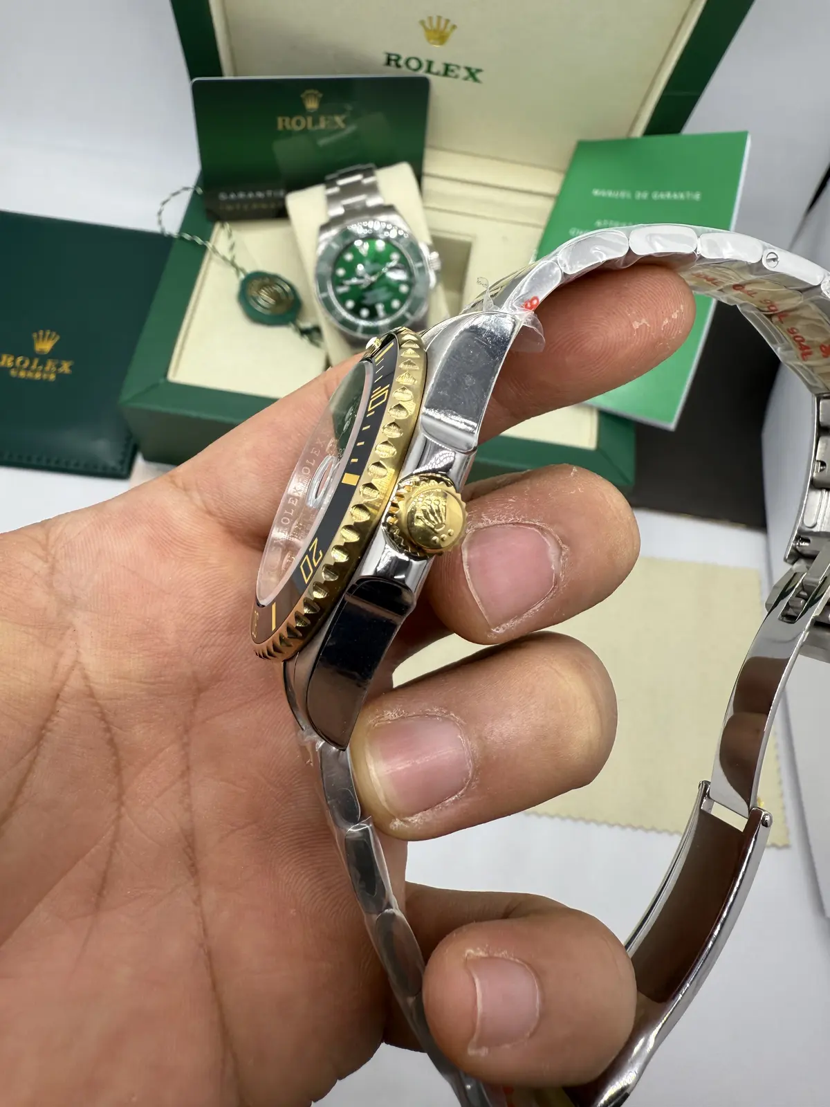 Rolex Submariner aço e Ouro Preto