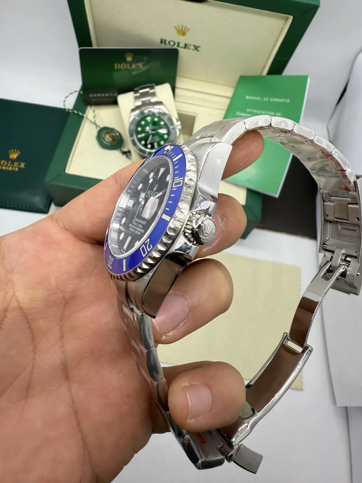 Rolex Submariner Bezel Azul Dial Preto