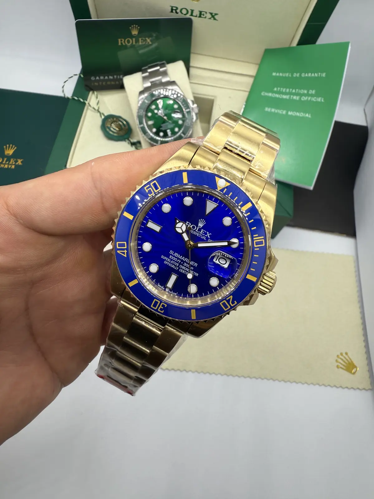 Rolex Submariner FULL GOLD Dial Azul