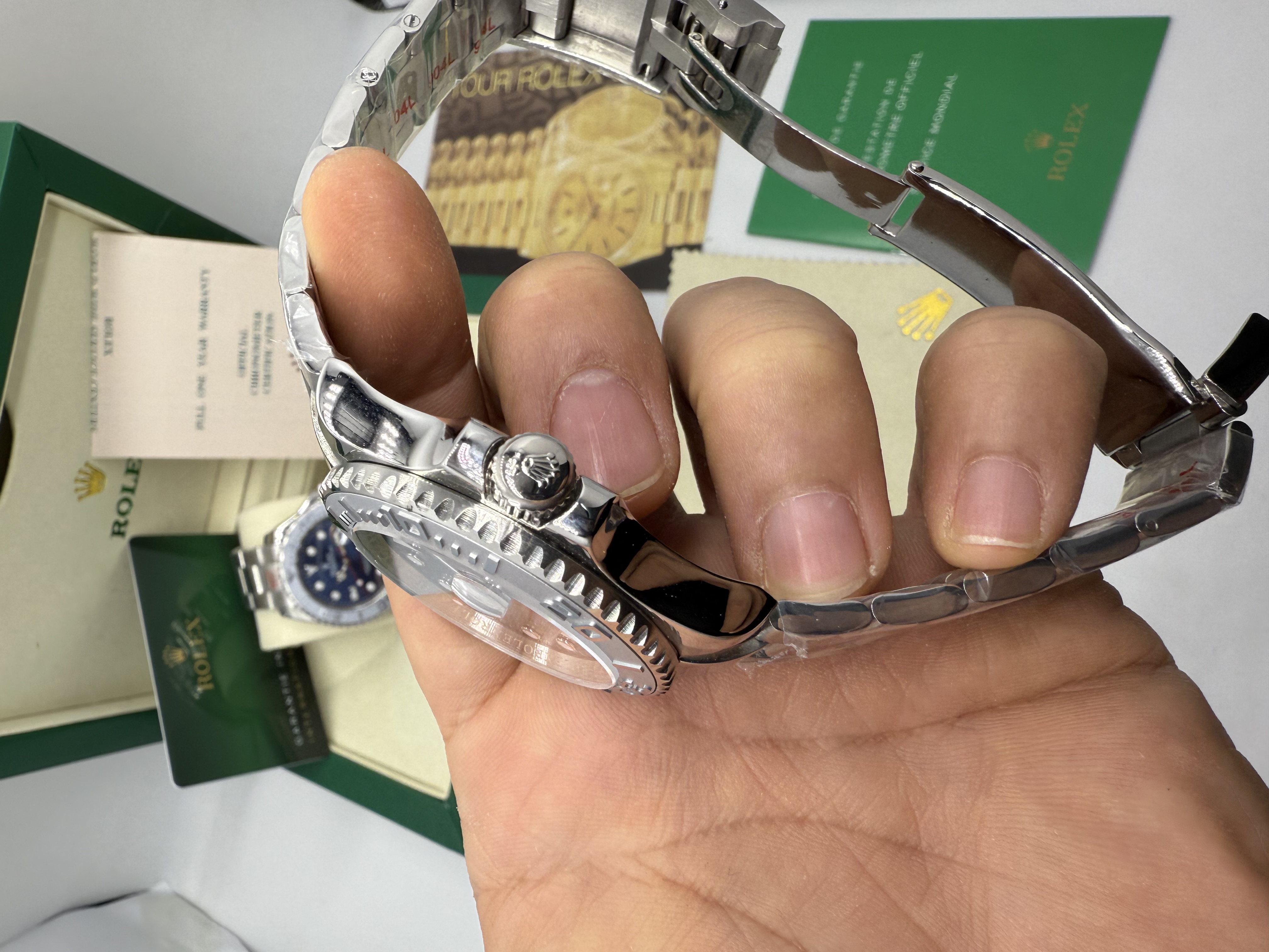 Rolex Yacht Master Dial Azul Aço