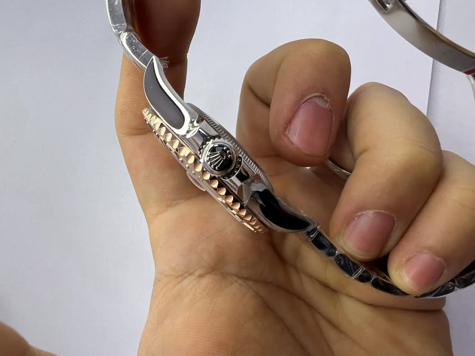 Rolex Yacht Master Dial Marrom Aço e Rosé