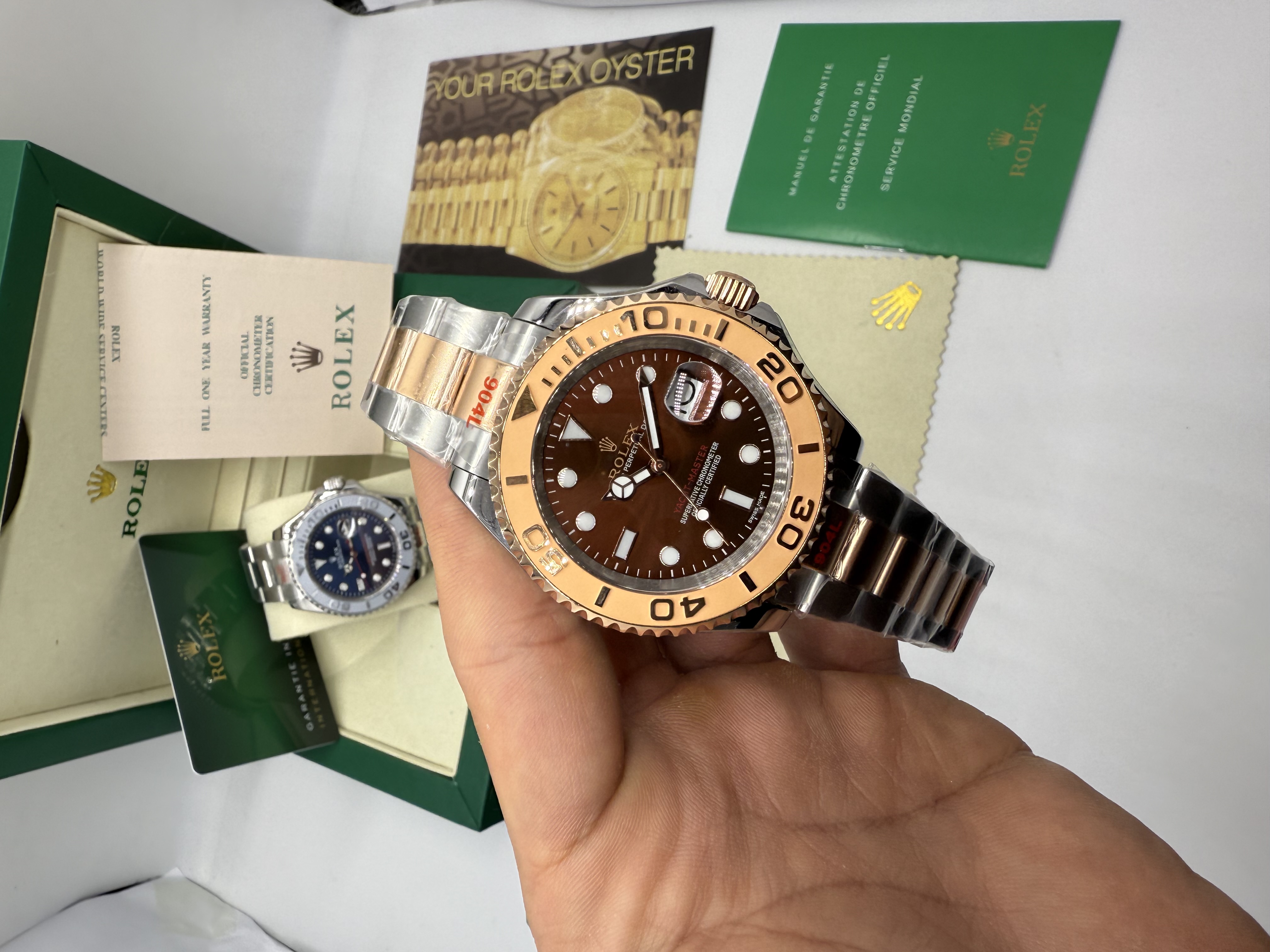 Rolex Yacht Master misto Aço e Rosê