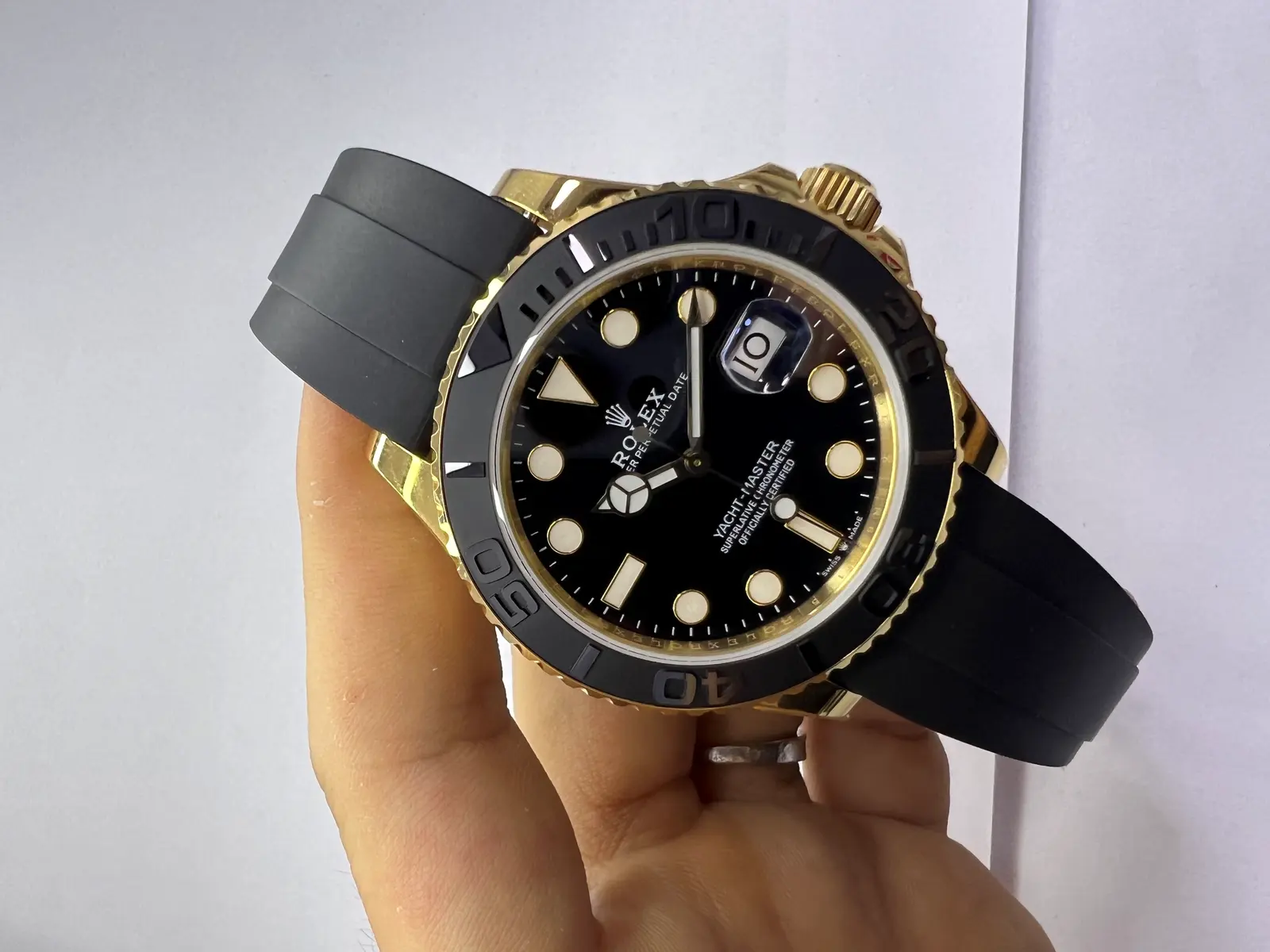 Rolex Yacht Master Oyster Flex Gold